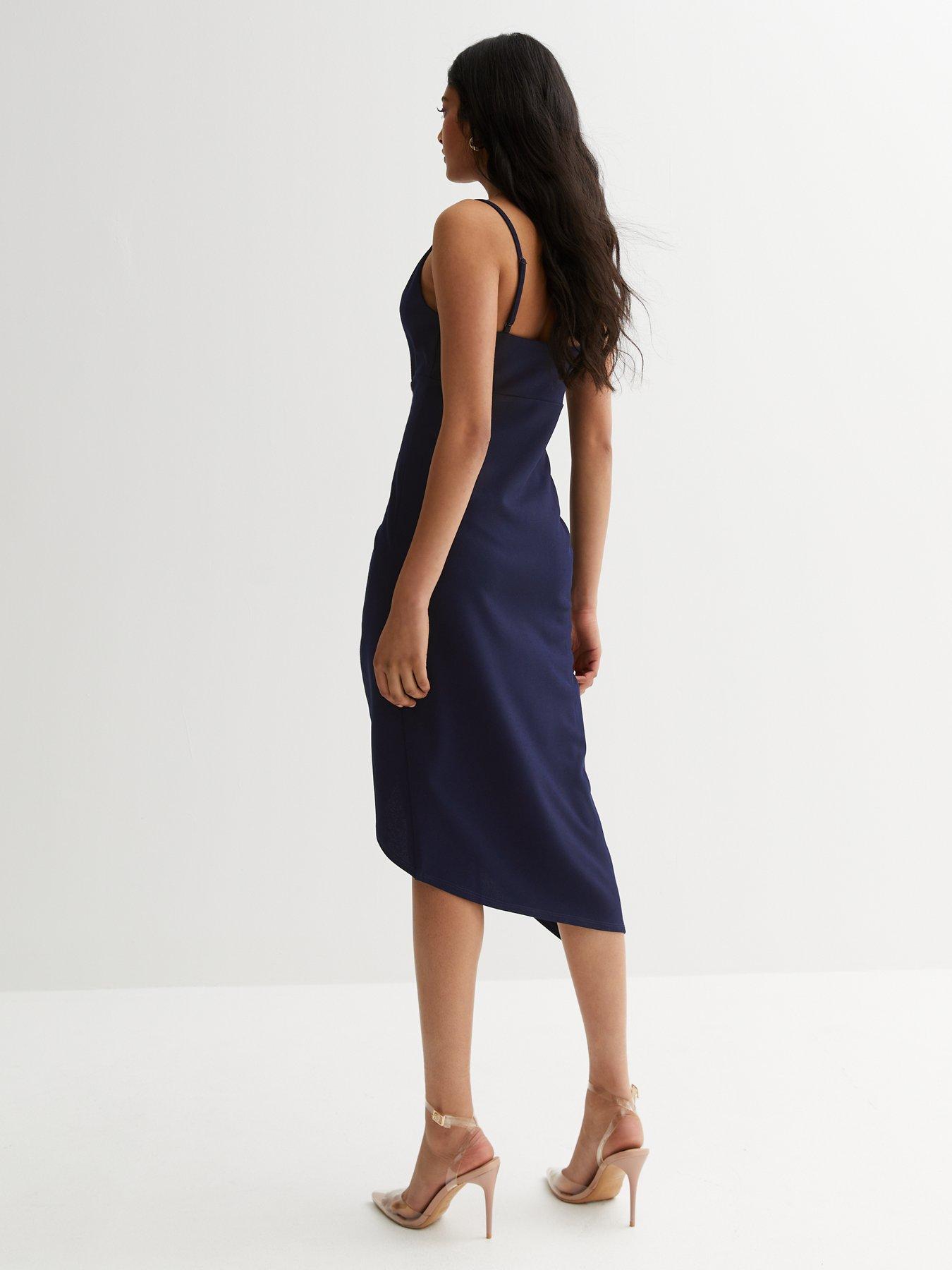 Strappy hotsell navy dress