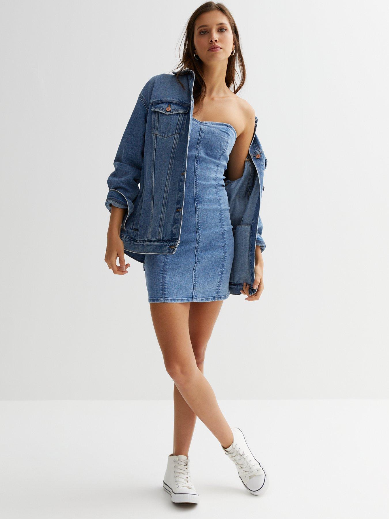 Newlook denim clearance dress