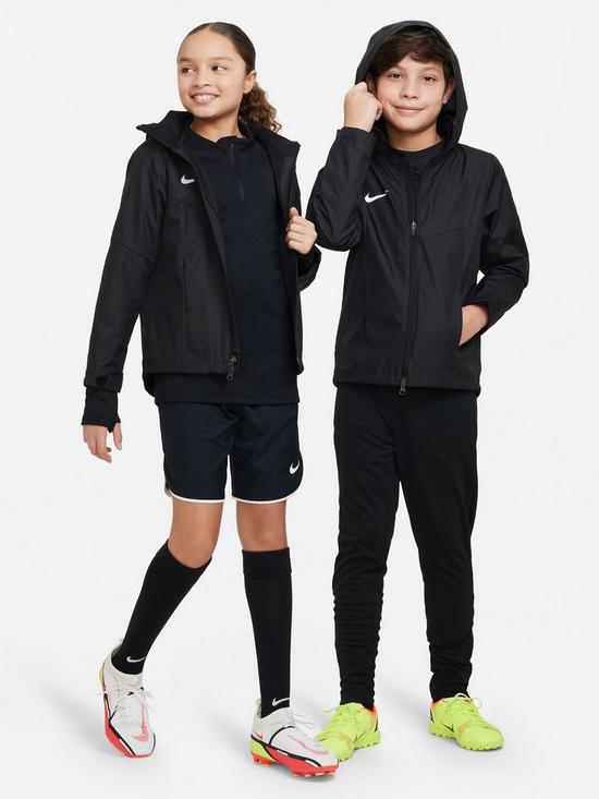 Nike Youth Academy 23 Storm Fit Rain Jacket - Black/White | very.co.uk