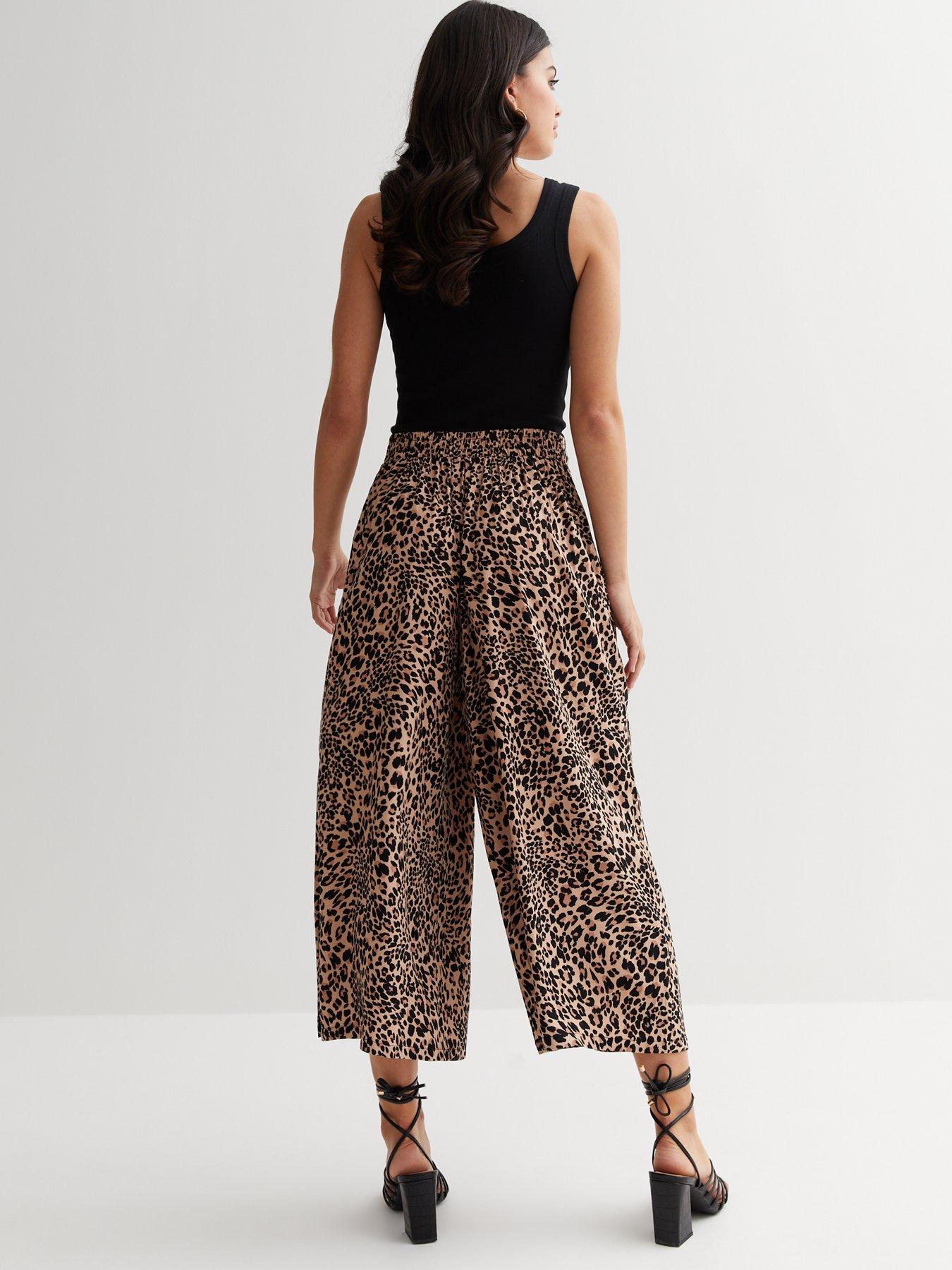 Leopard print best sale jeans new look