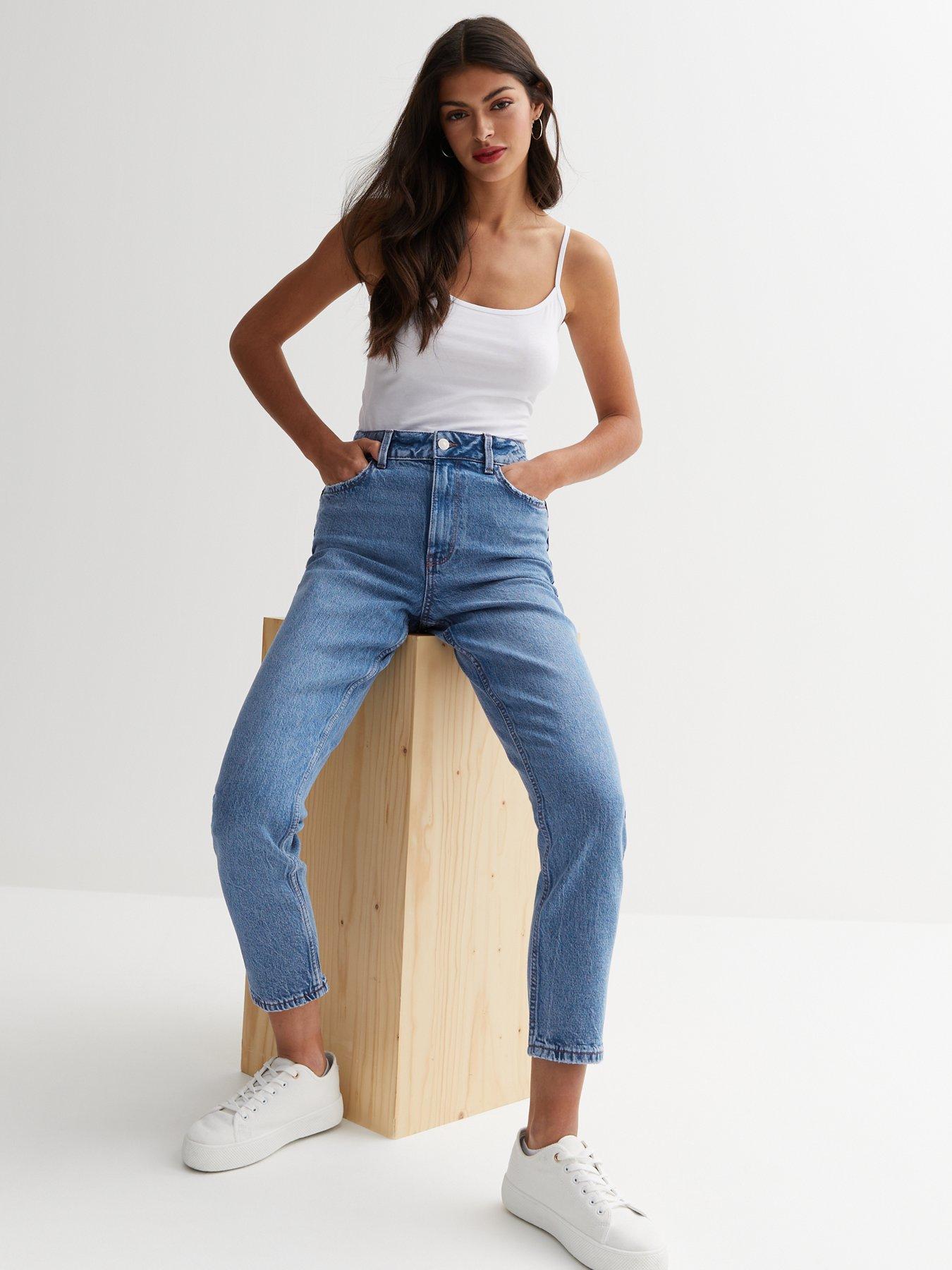 Tori Jeans Fit Guide, High Waisted Mom Jeans