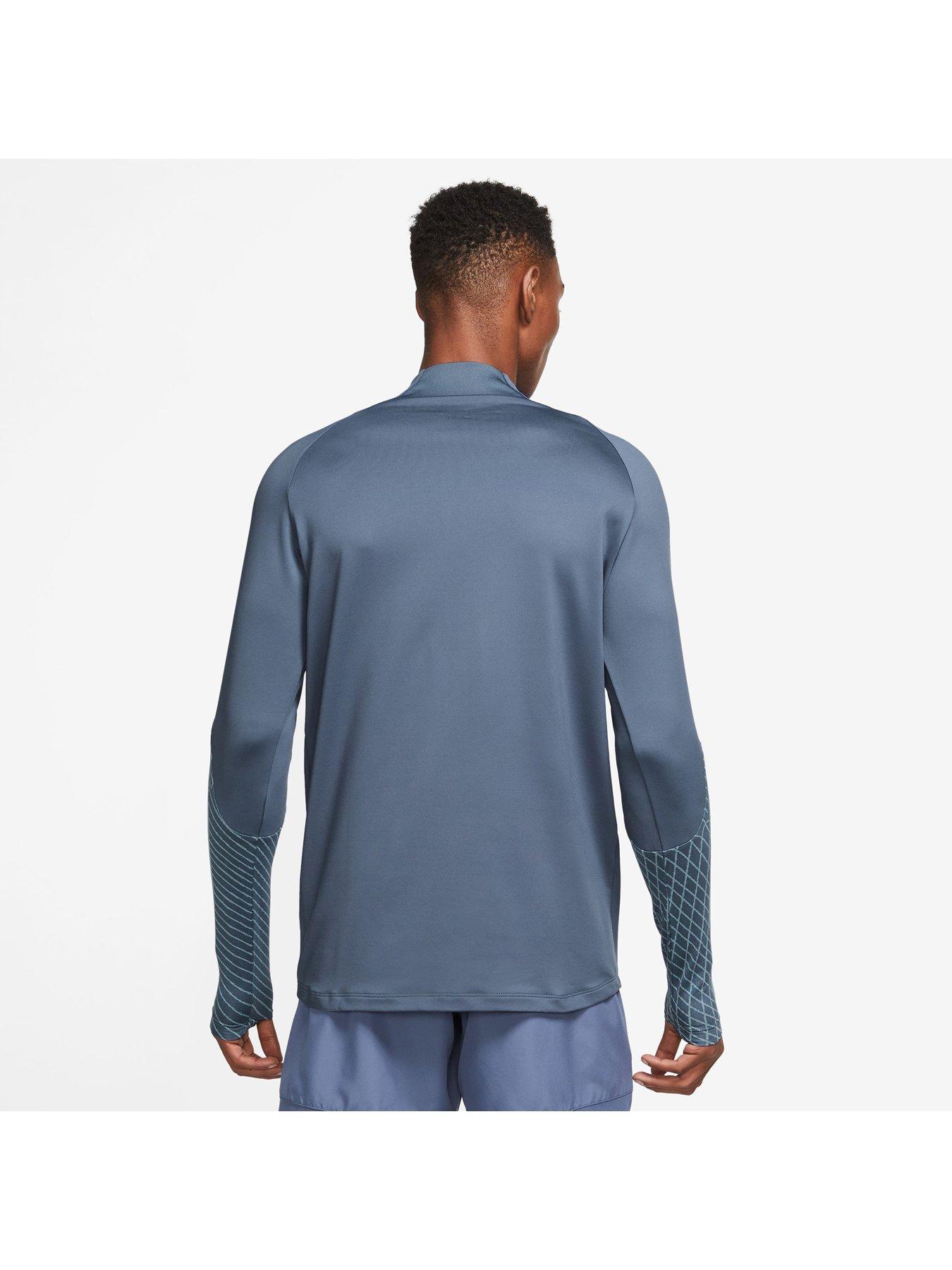 Mens Academy Dry Fit Drill Top - Blue
