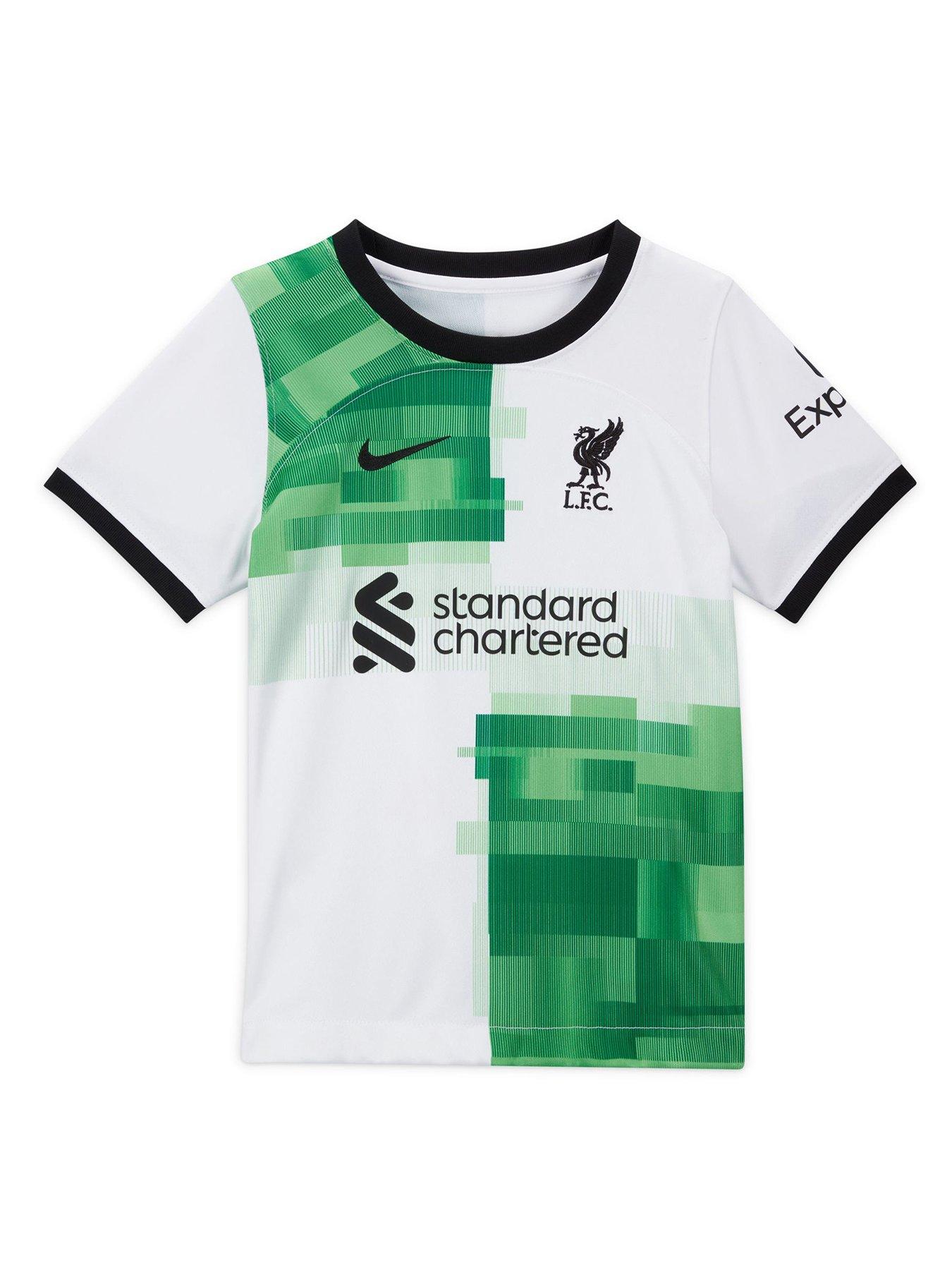 Liverpool Little Kids 23 24 Away Full Kit White