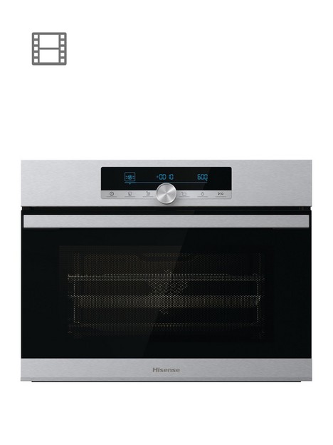 hisense-bim44321ax-built-in-compact-electric-single-oven-with-microwave-function-stainless-steel