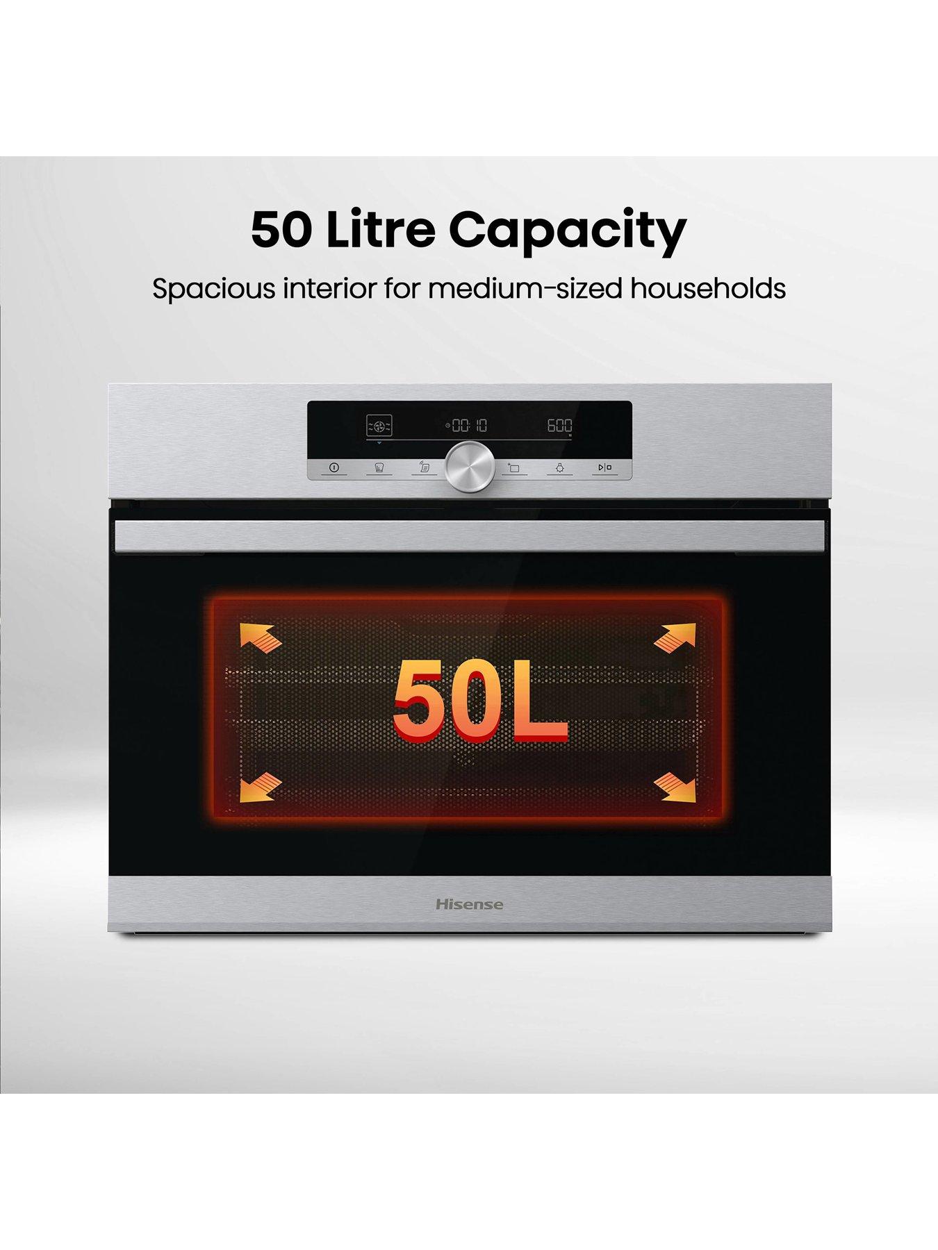 Hisense BIM44321AX Built In Compact Electric Single Oven with Microwave