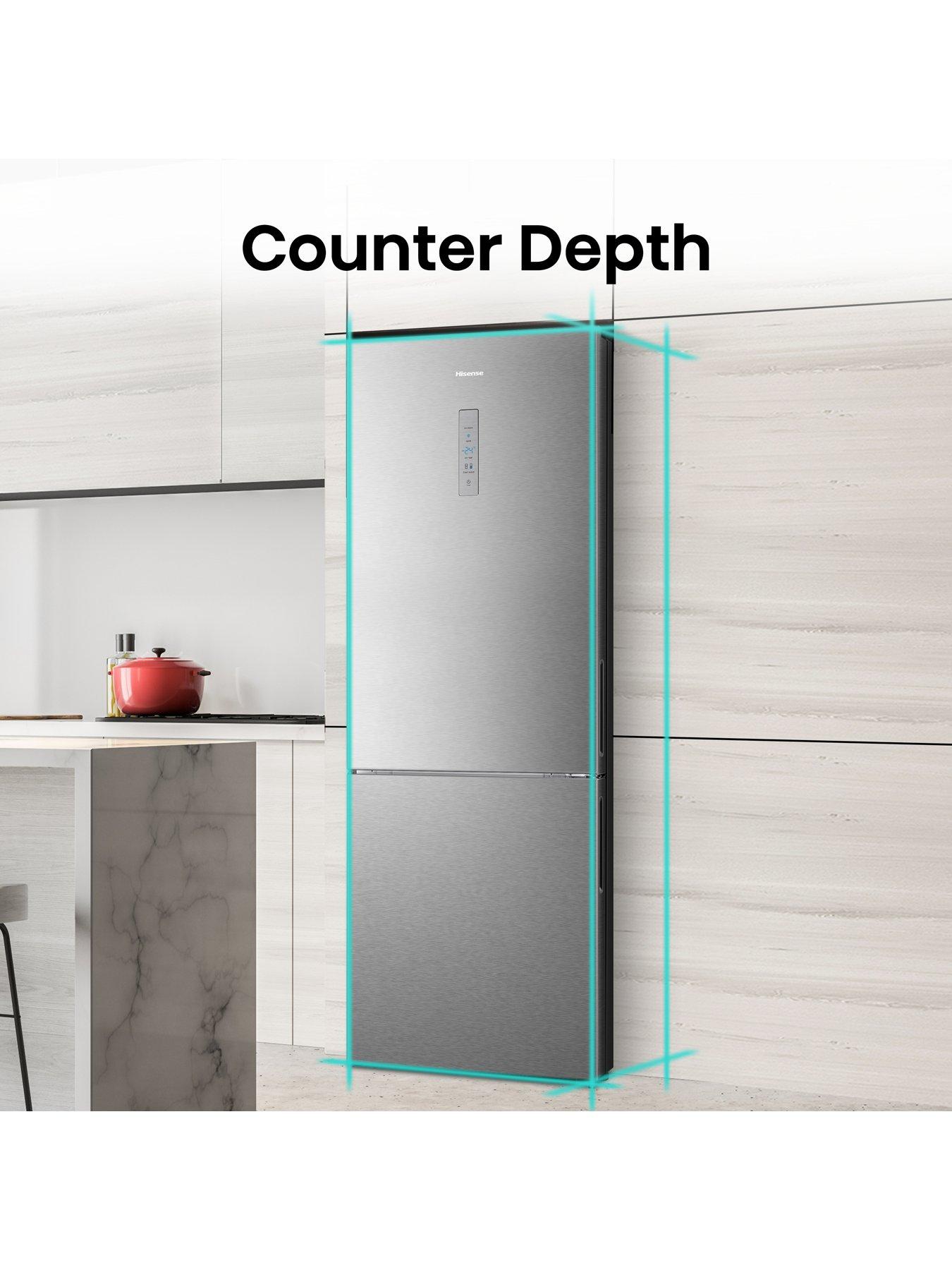 Image 3 of 7 of Hisense RB645N4BIE 60/40 70.4cm Wide&nbsp;Frost-Free Fridge Freezer - Stainless Steel