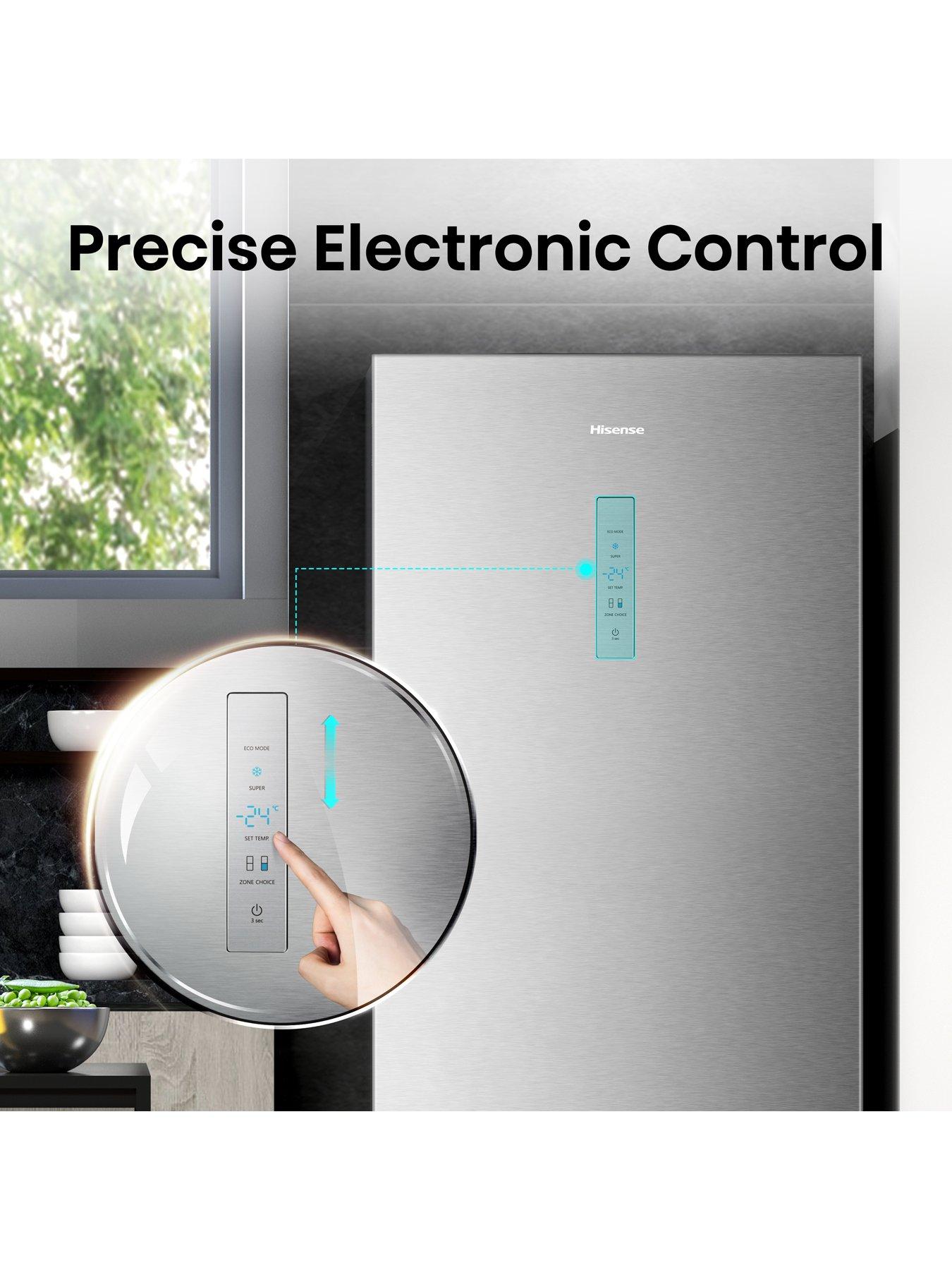 Image 5 of 7 of Hisense RB645N4BIE 60/40 70.4cm Wide&nbsp;Frost-Free Fridge Freezer - Stainless Steel