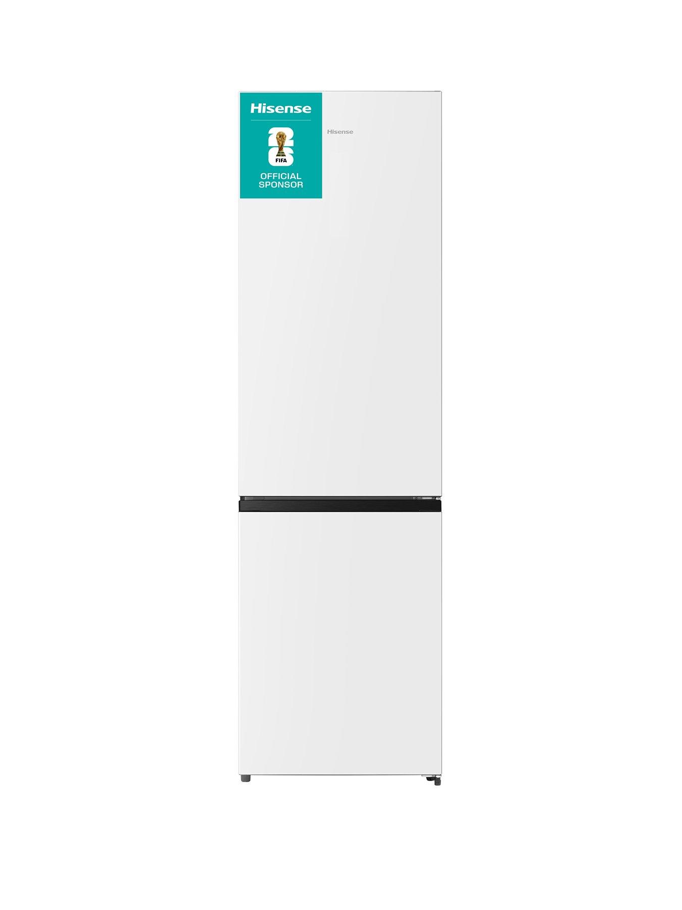 Hisense RB435N4BWE 60cm Wide 70/30 Frost-Free Fridge Freezer - White