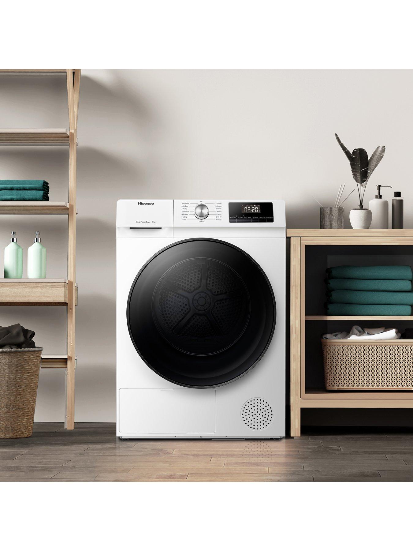 Image 5 of 7 of Hisense 3 Series DHQA902U 9Kg Heat Pump Tumble Dryer - White