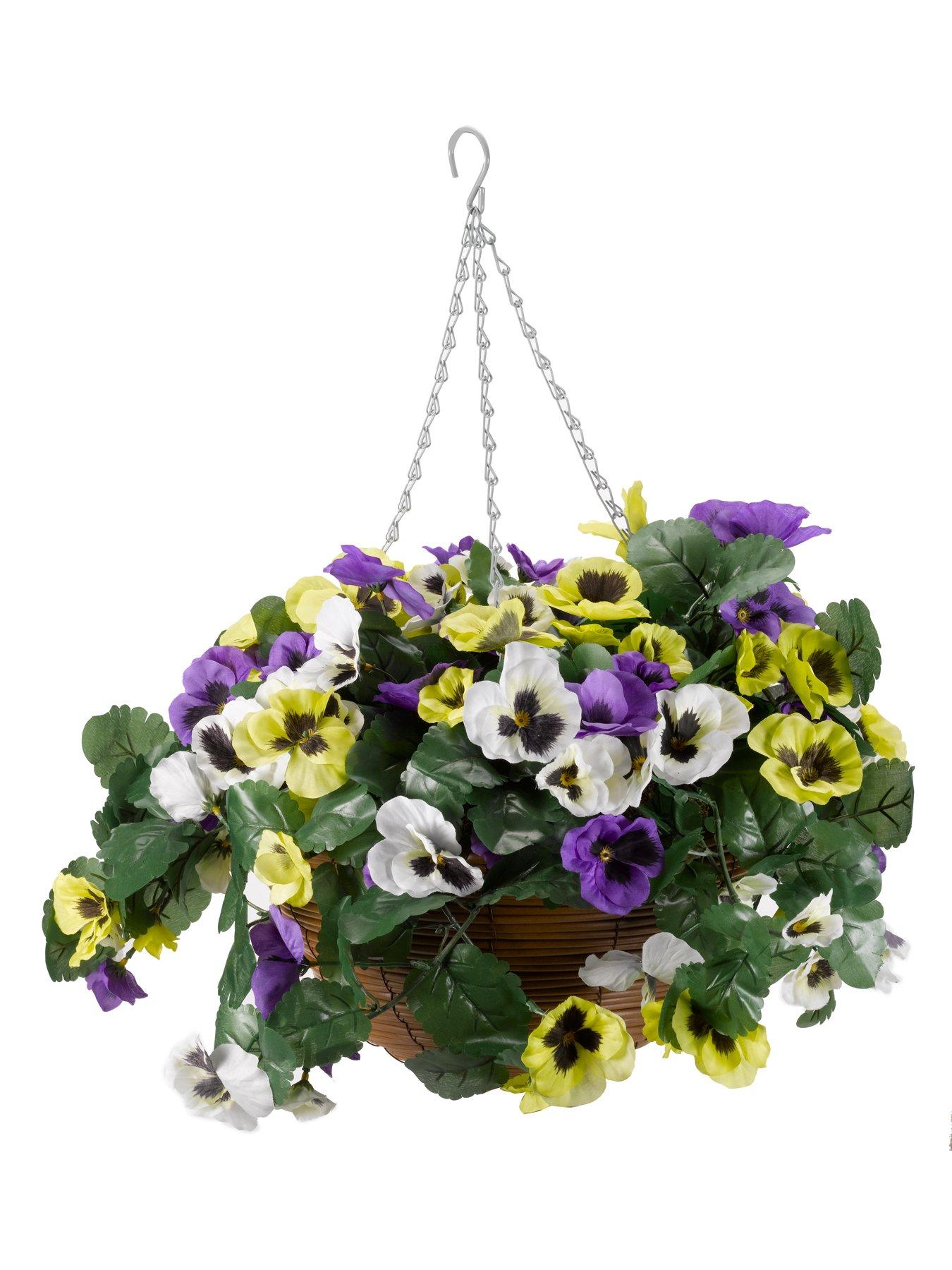 Image 2 of 2 of Smart Garden Faux Pansy Hanging Basket