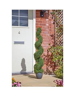 Product photograph of Smart Garden Faux Topiary Twirl Plant 120cm from very.co.uk