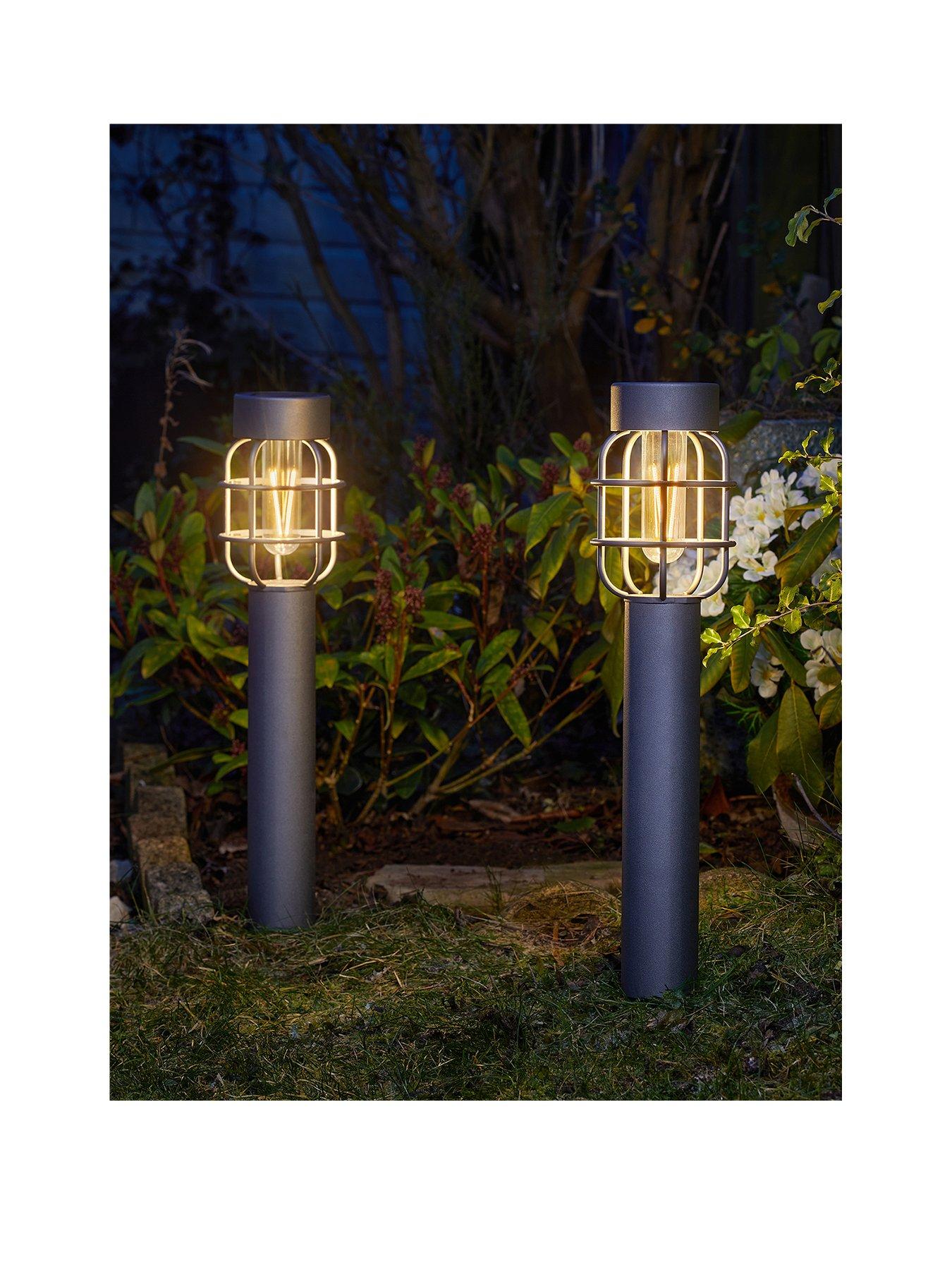 Product photograph of Smart Solar Anglia 365 Solar Stake Light Pair from very.co.uk