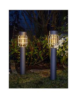 Product photograph of Smart Solar Anglia 365 Solar Stake Light Pair from very.co.uk