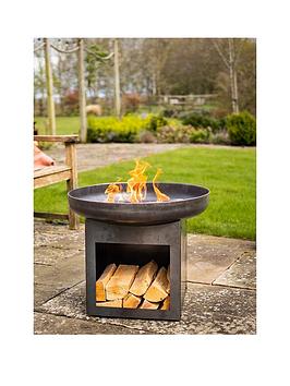 Product photograph of Havanna Laguna Firebowl Amp Log Store from very.co.uk