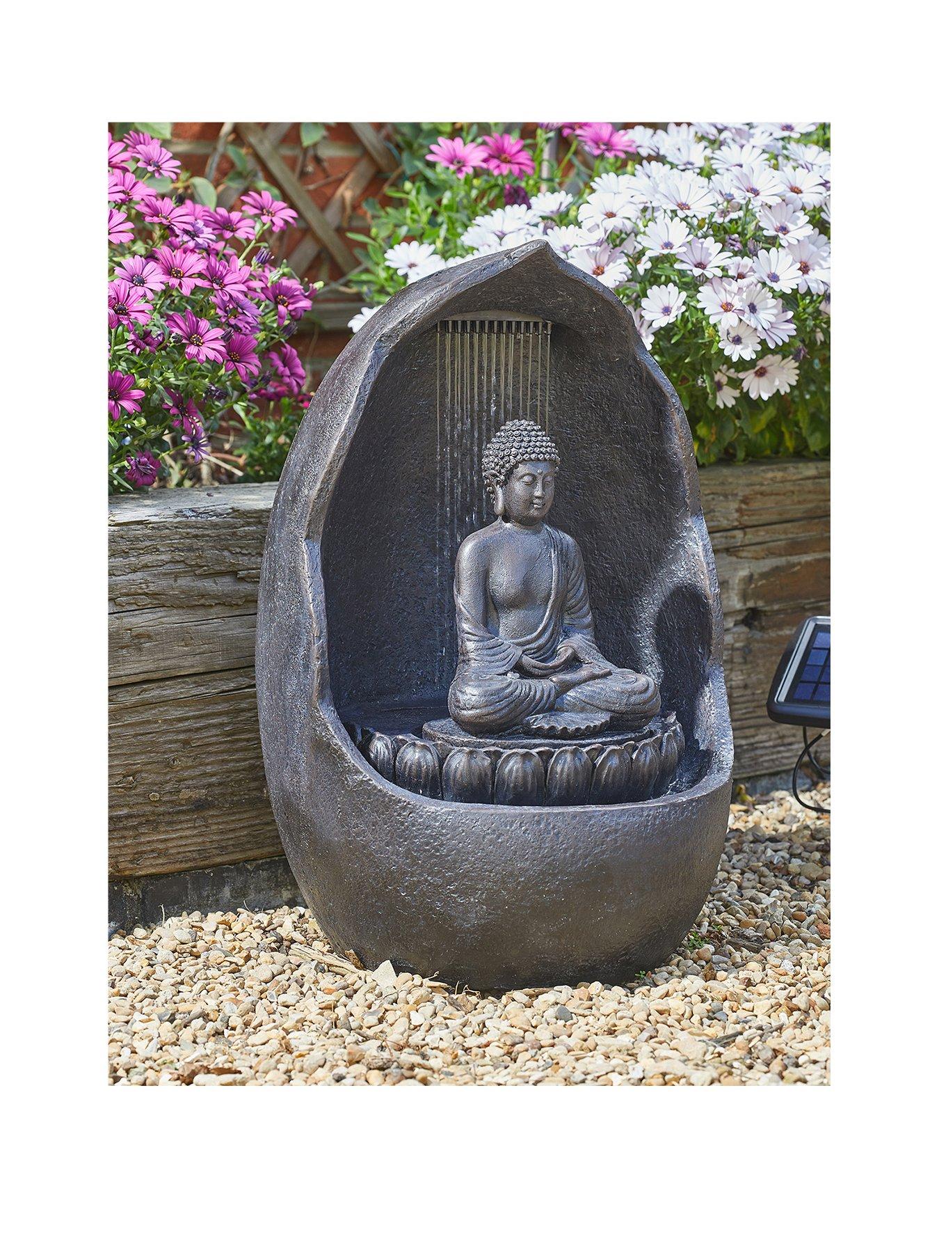 Product photograph of Smart Solar Buddha Solar Water Feature from very.co.uk