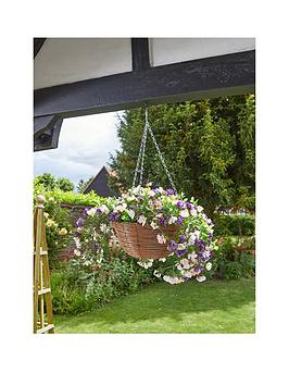 Product photograph of Smart Garden Faux Petunia Hanging Basket from very.co.uk