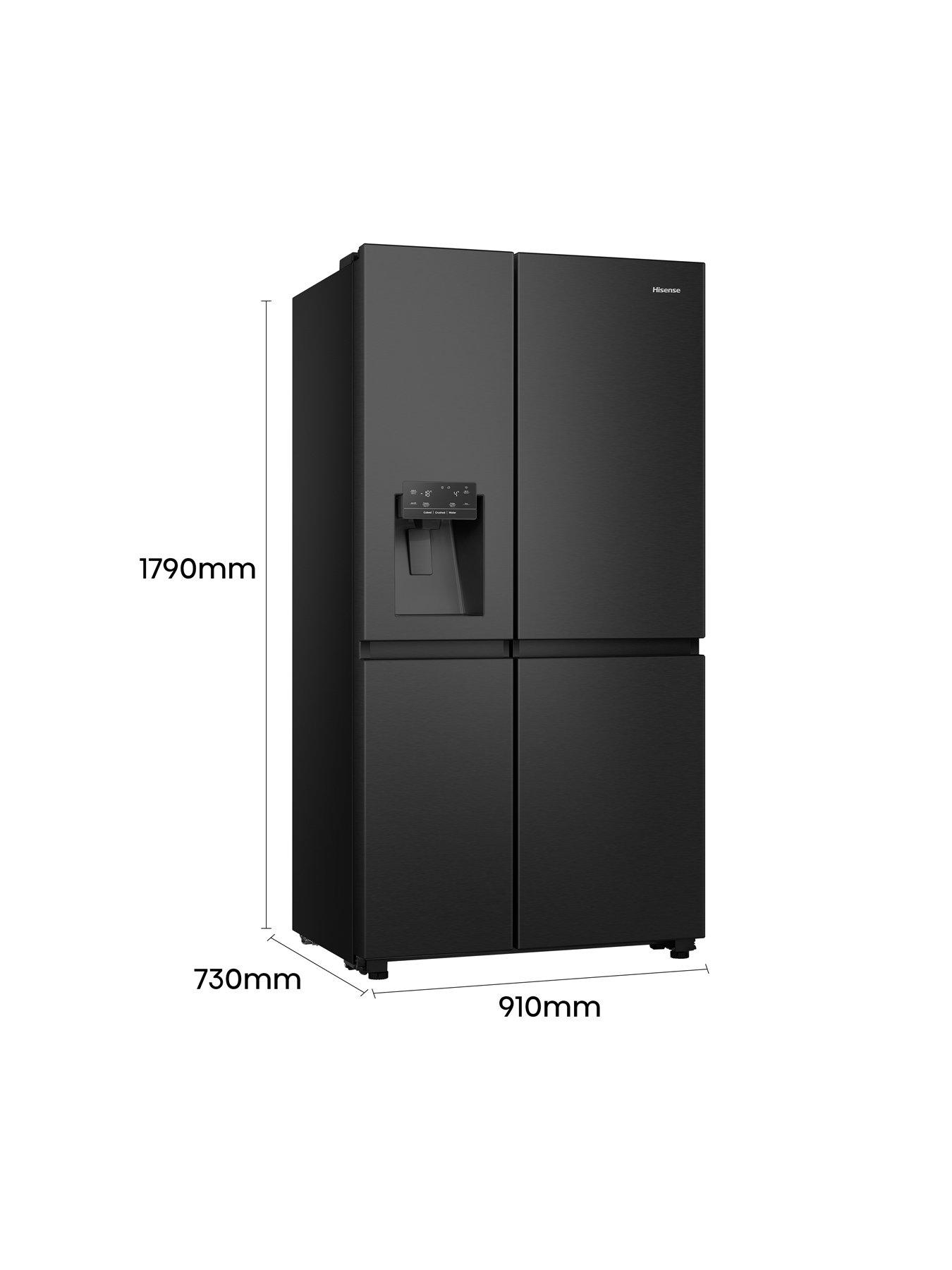 Image 6 of 8 of Hisense RS818N4TFE 91cm Wide&nbsp;Pureflat Fridge Freezer with Water &amp; Ice Dispenser - Black