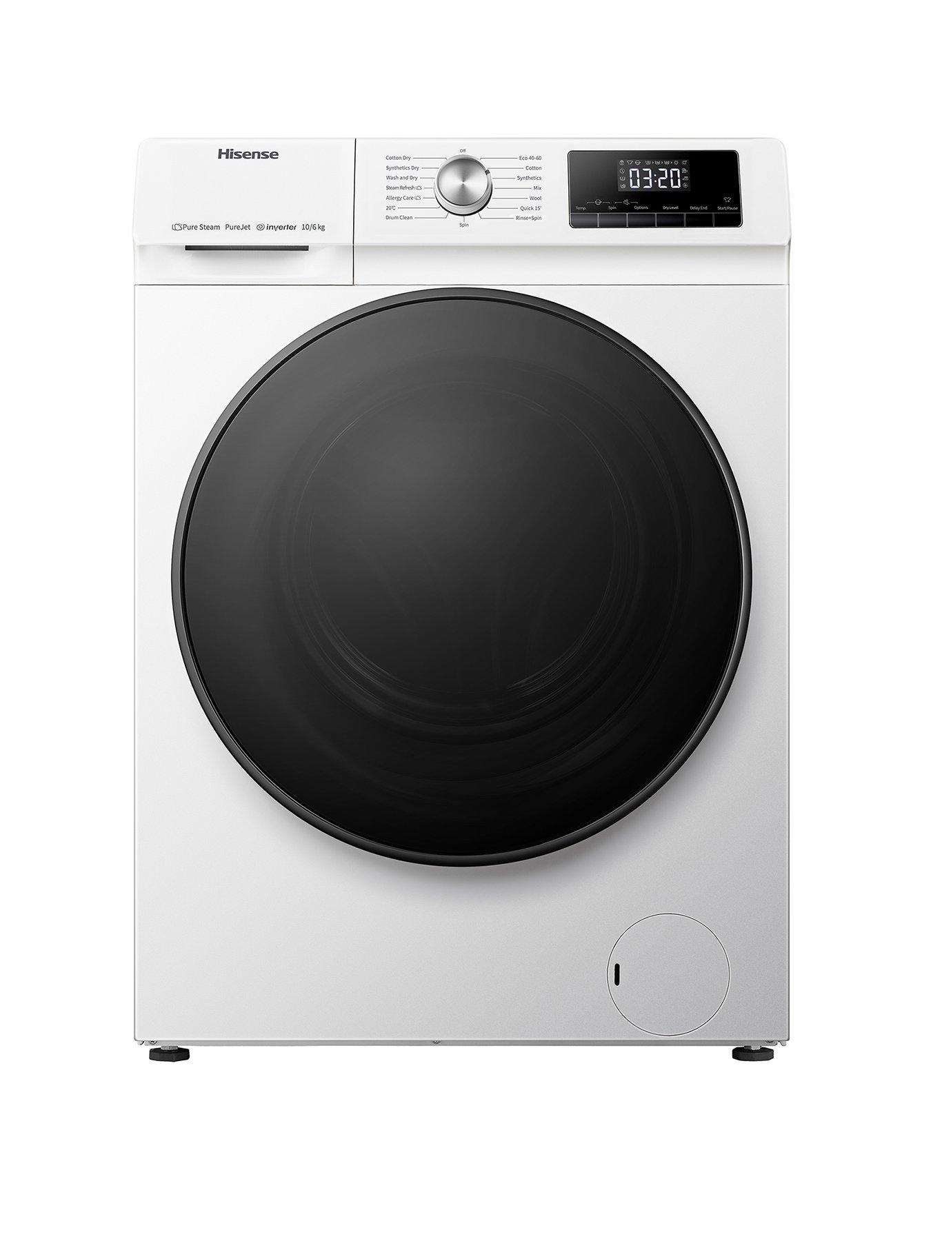 Hisense 3 Series WDQA8014EVJM 8kg Wash, 5kg Dry, 1400 Spin Washer Dryer -  White