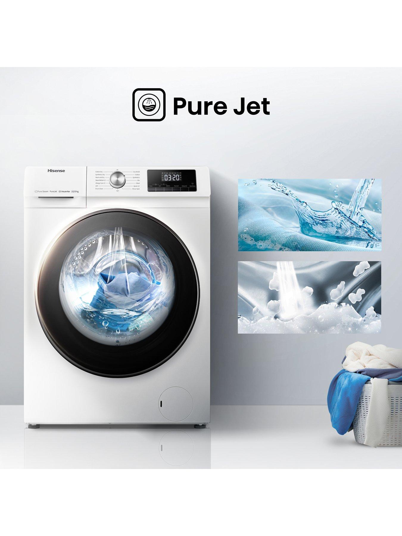 Image 3 of 7 of Hisense 3 Series WDQA1014EVJM 10kg Washer Dryer - White
