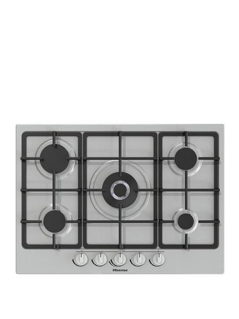 hisense-gm773xf-gas-hob-5-cooking-zones-wok-burner-and-cast-iron-grills