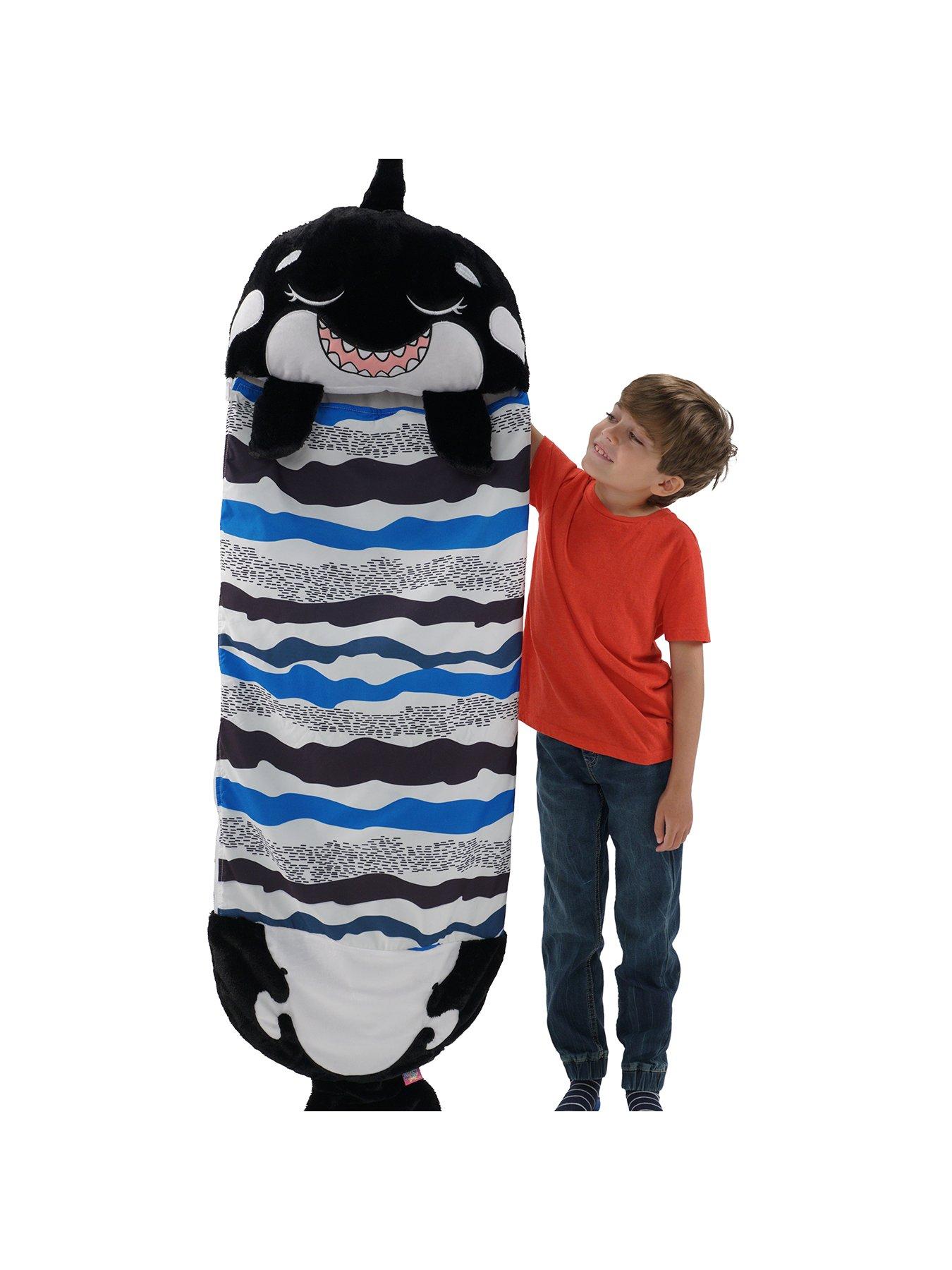 Image 6 of 6 of Happy Nappers Black Shark Sleeping Bag -&nbsp;Medium