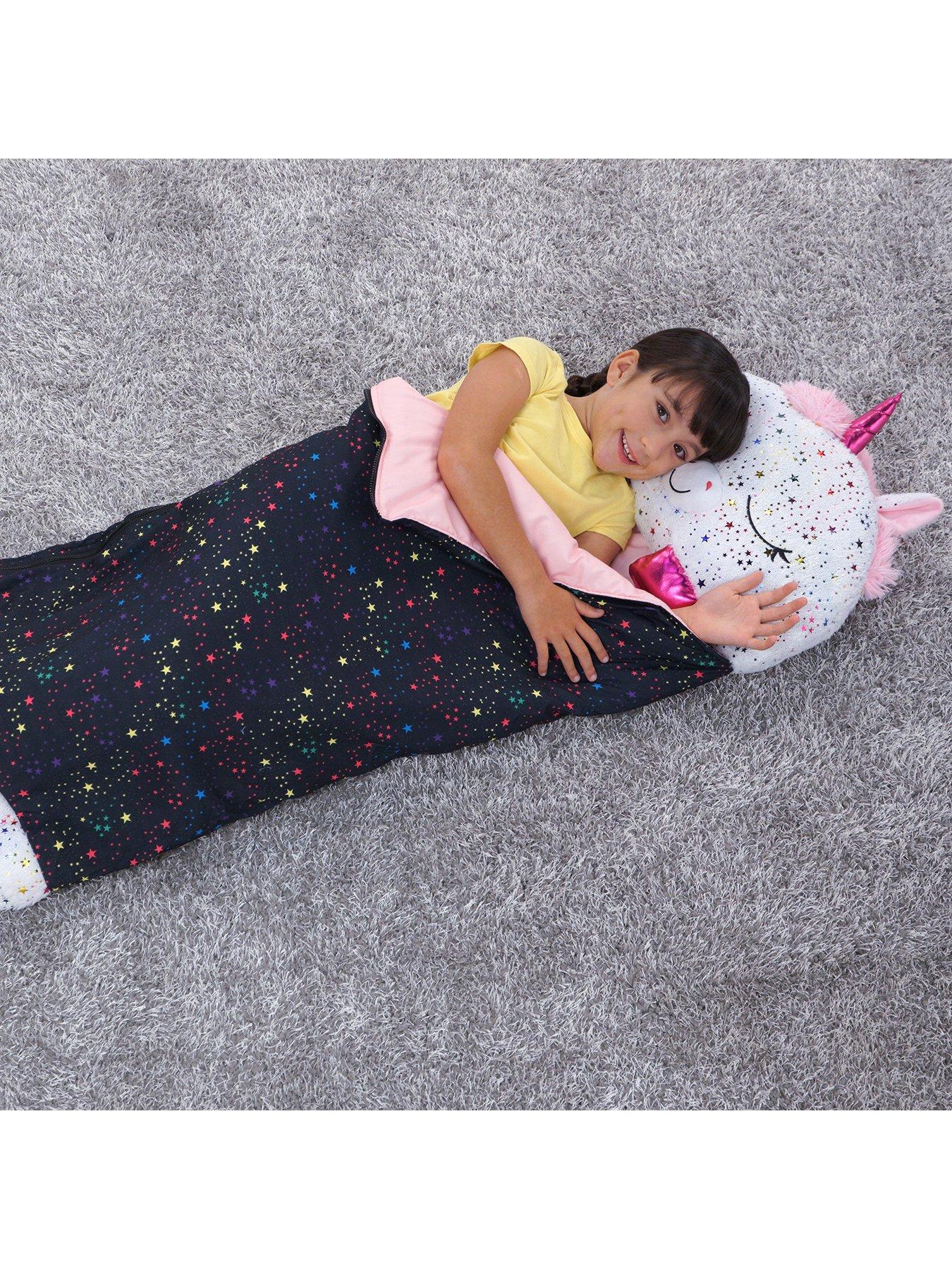 Image 3 of 6 of Happy Nappers Shimmer Unicorn Sleeping Bag - Large