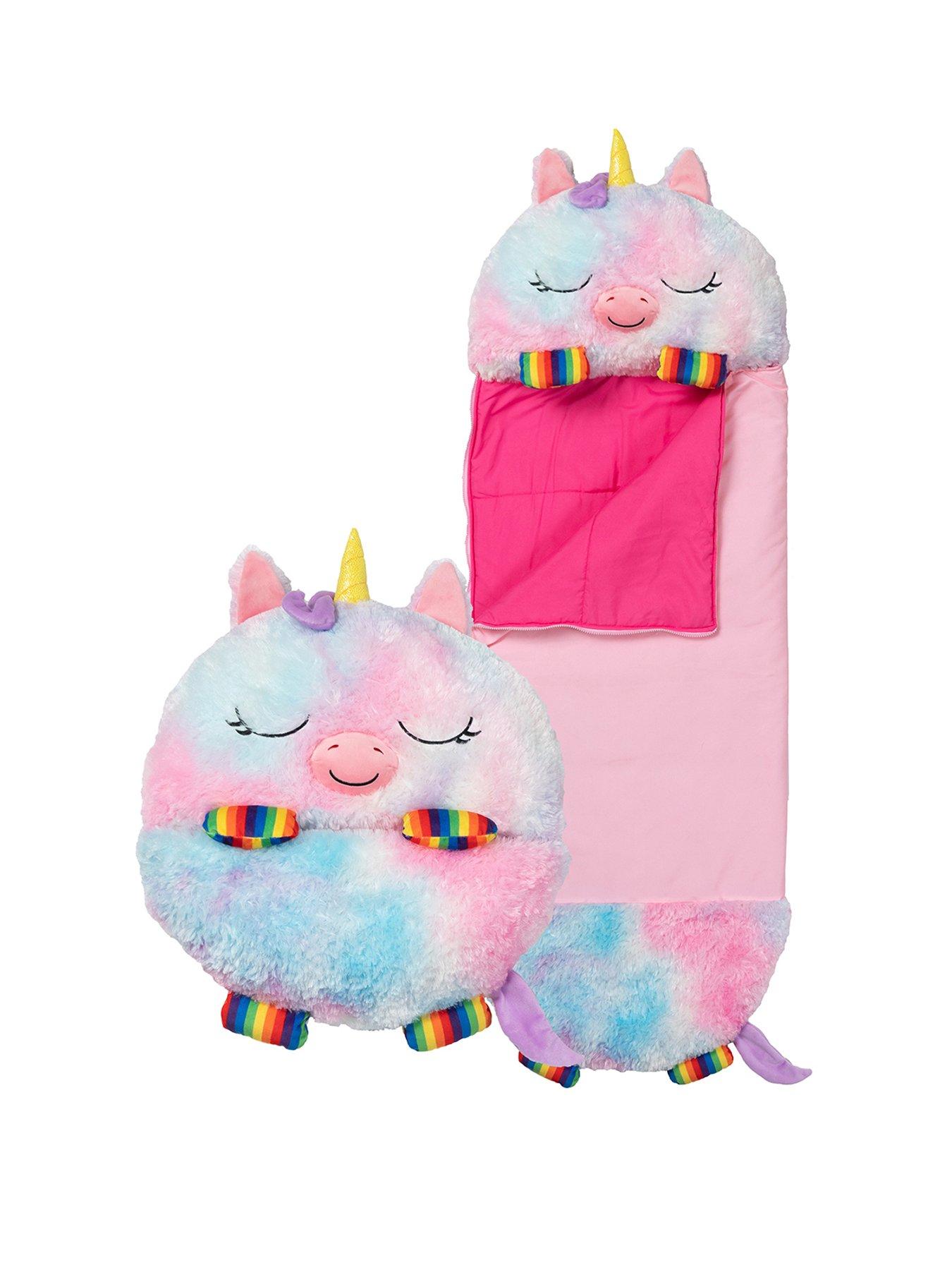 Image 1 of 6 of Happy Nappers Rainbow Unicorn Sleeping Bag -&nbsp;Large