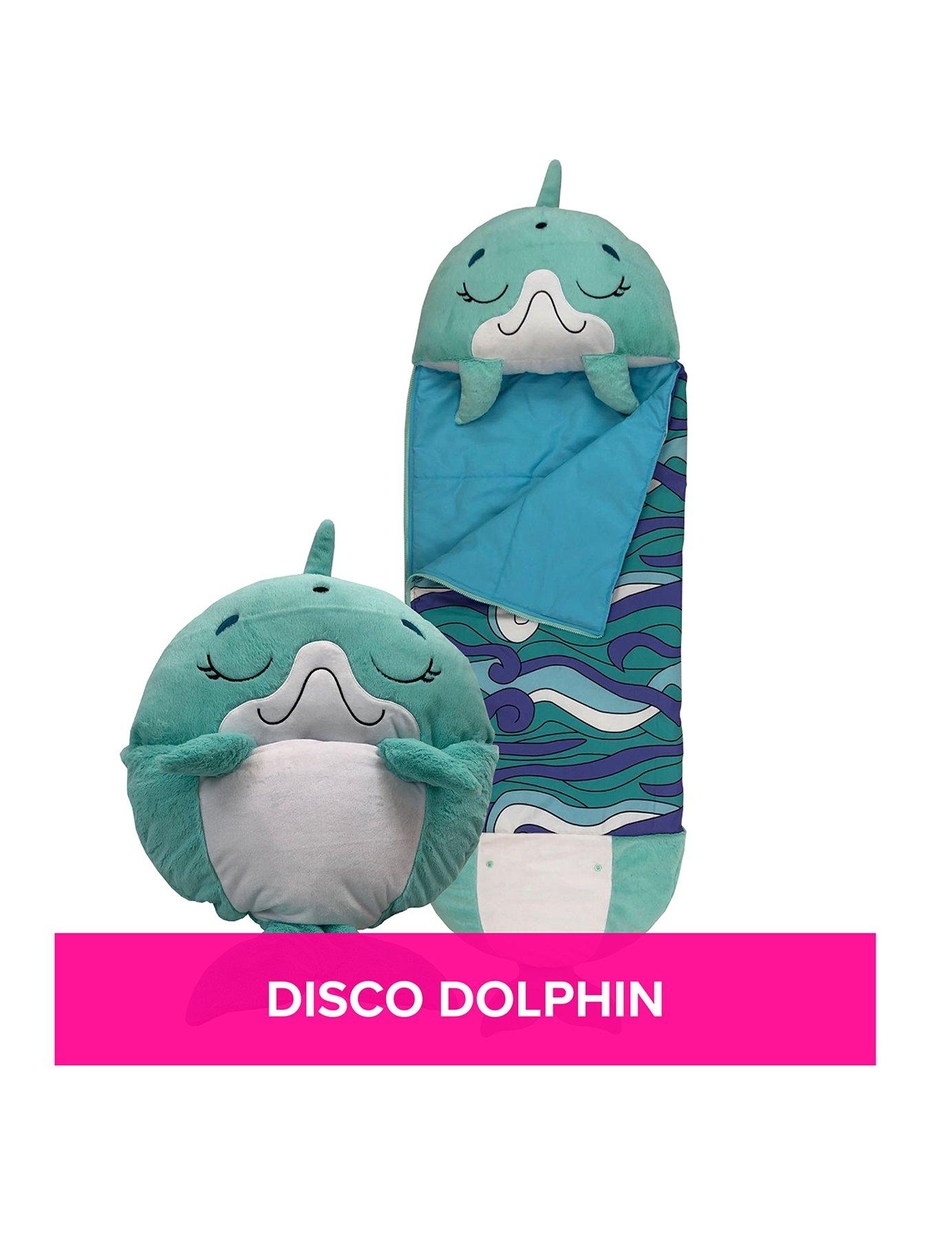 Image 2 of 5 of Happy Nappers Blue Disco Dolphin Sleeping Bag -&nbsp;Medium