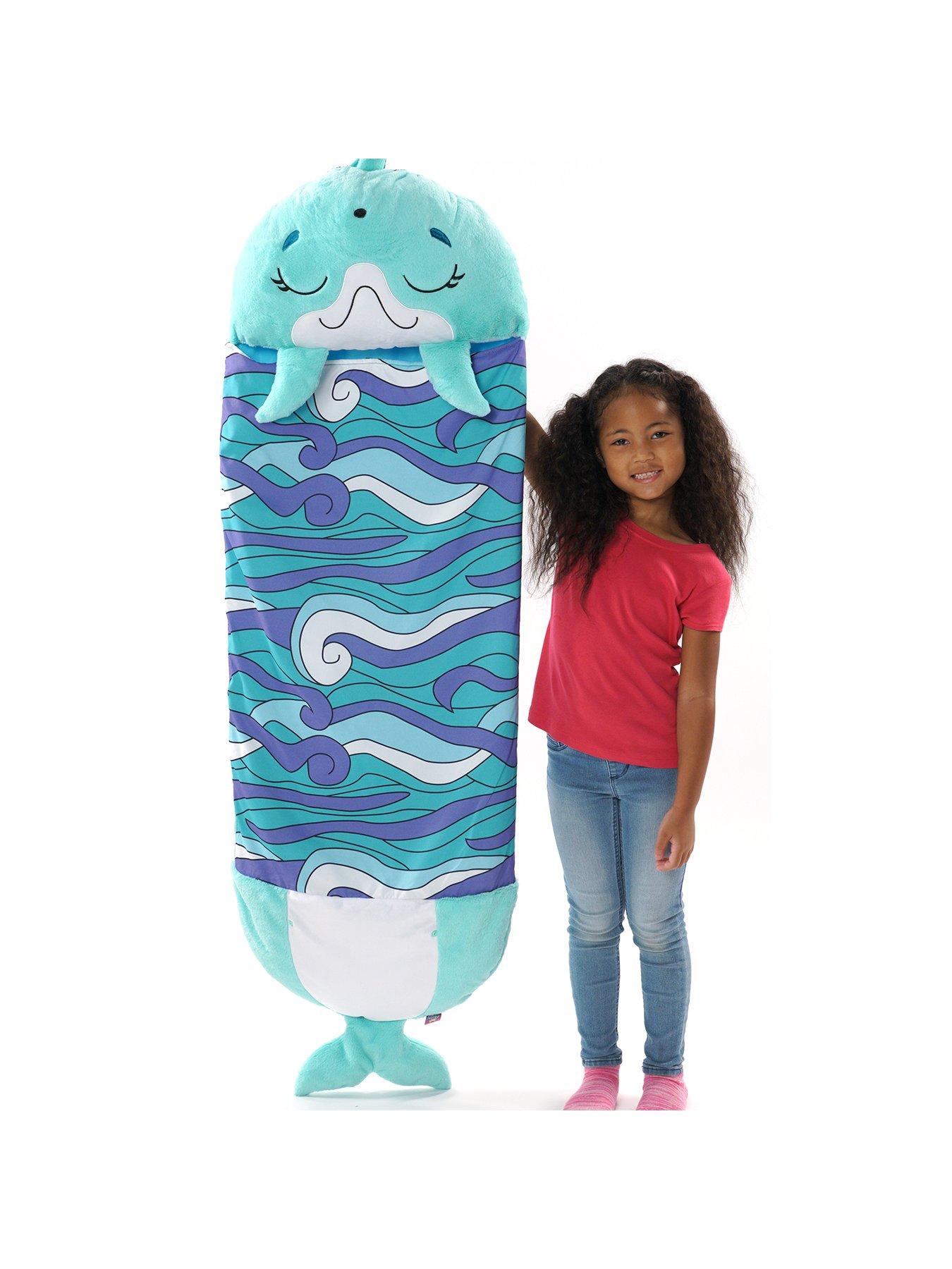 Image 5 of 5 of Happy Nappers Blue Disco Dolphin Sleeping Bag -&nbsp;Medium
