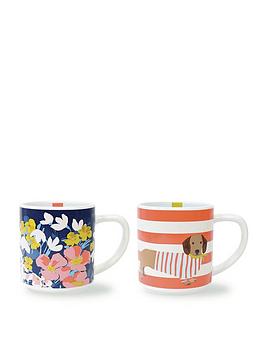 joules two stackable mugs