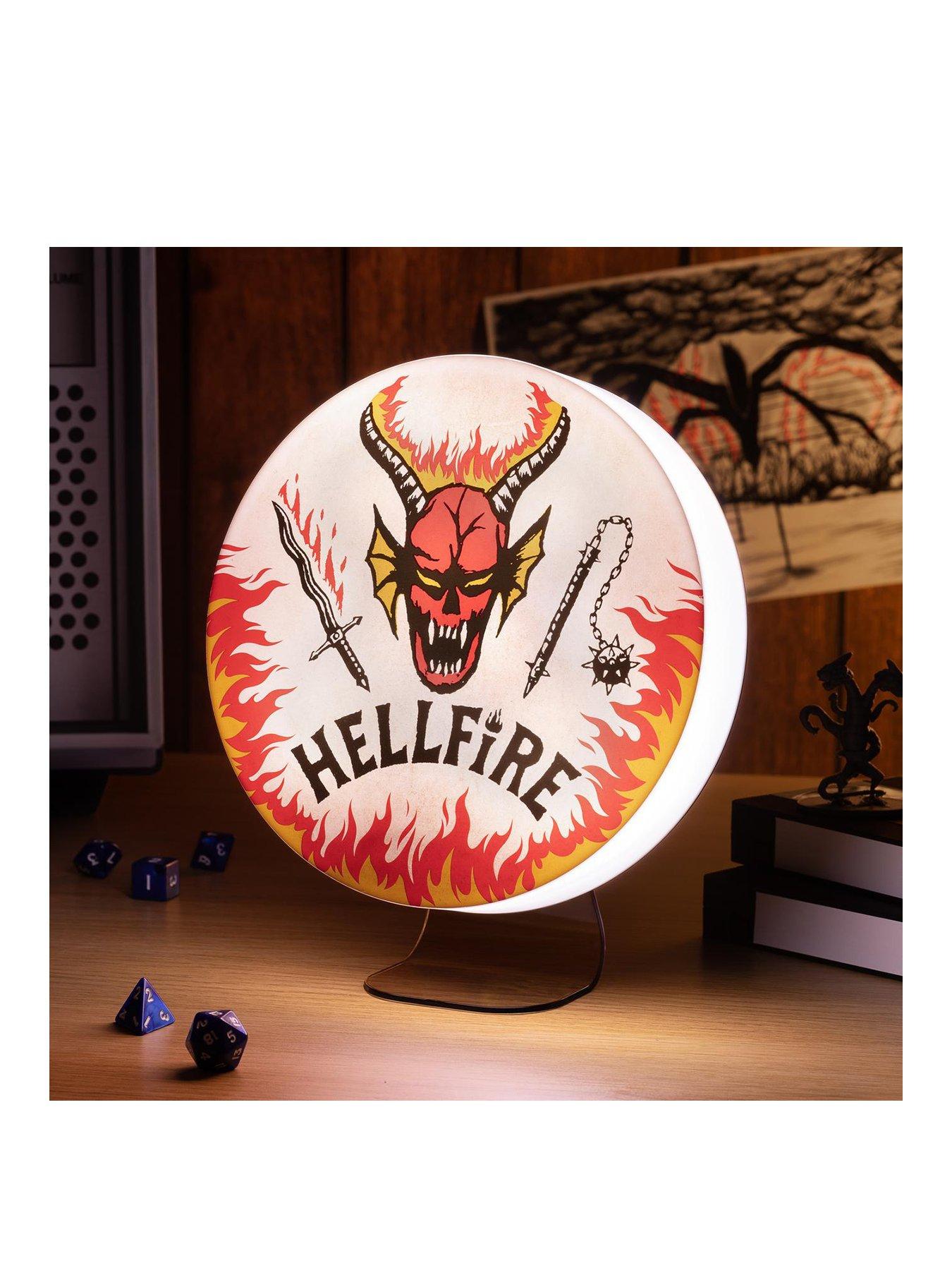 Product photograph of Stranger Things Hellfire Club Logo Light from very.co.uk
