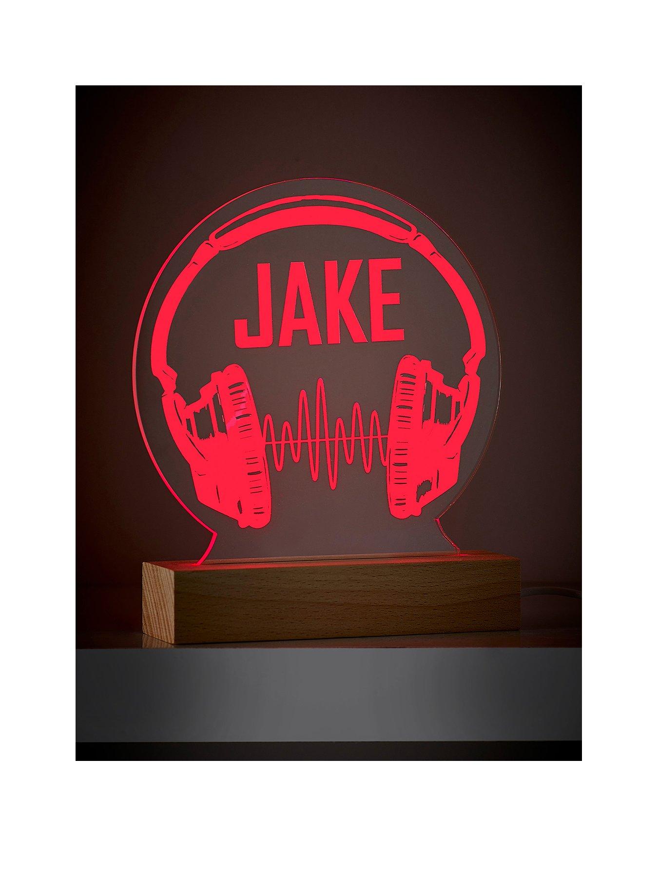 Product photograph of Love Abode Personalised Headphones Led Light from very.co.uk