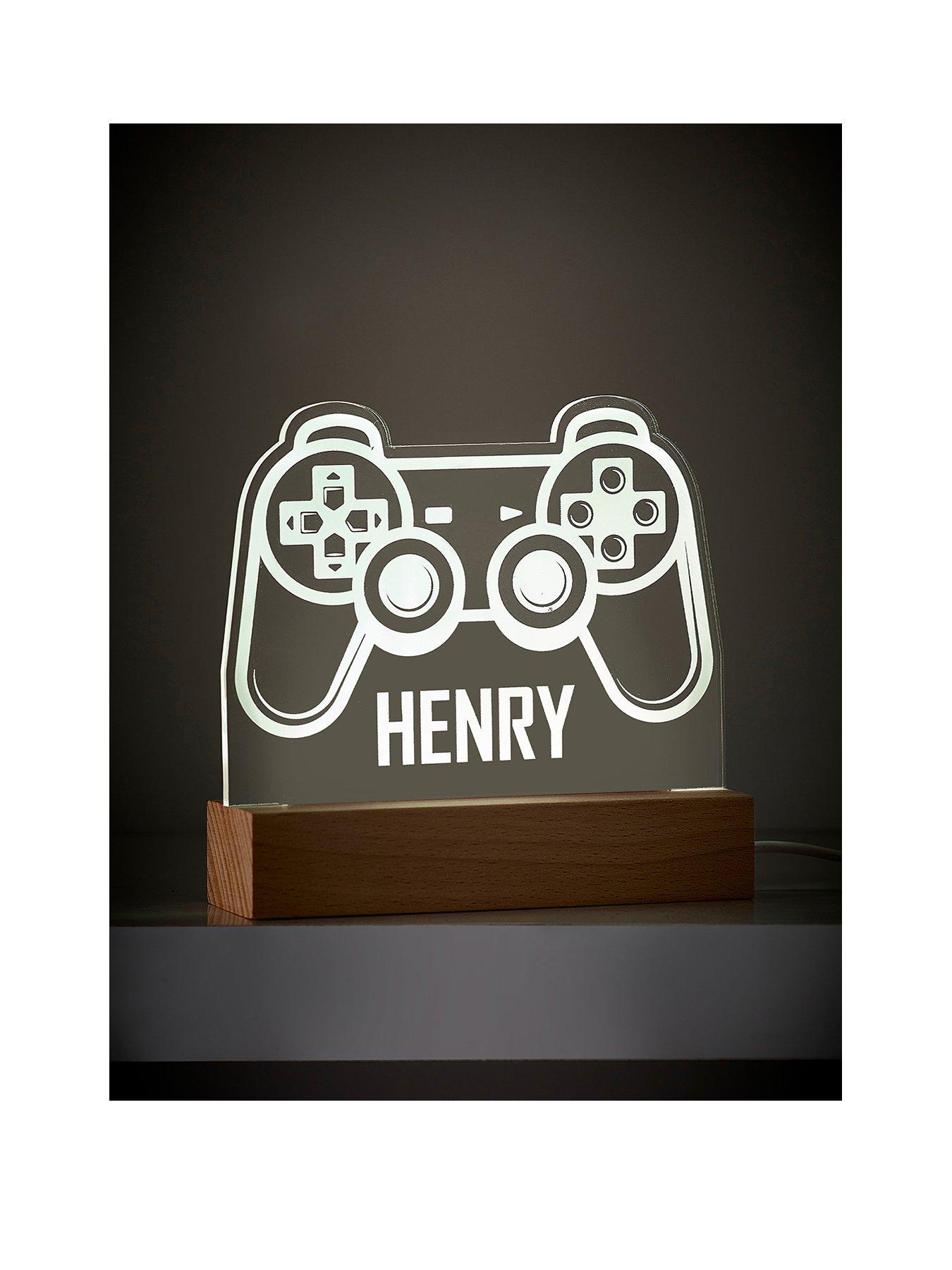 Product photograph of Love Abode Personalised Game Controller Led Light from very.co.uk