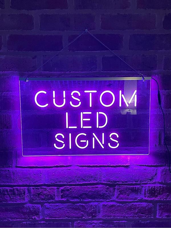Image 4 of 7 of Love Abode Personalised LED Illuminated Custom Sign