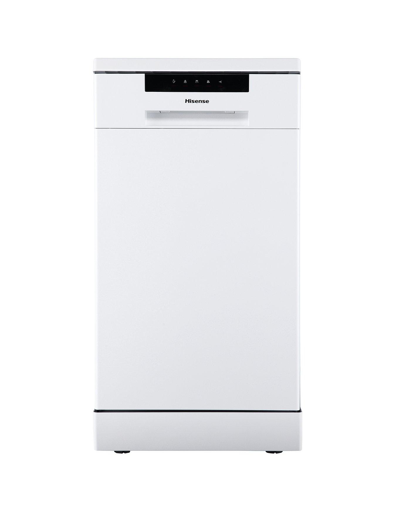 Hisense HS523E15WUK Slimline 30 Minute Quick Wash, 10 Place Dishwasher - White
