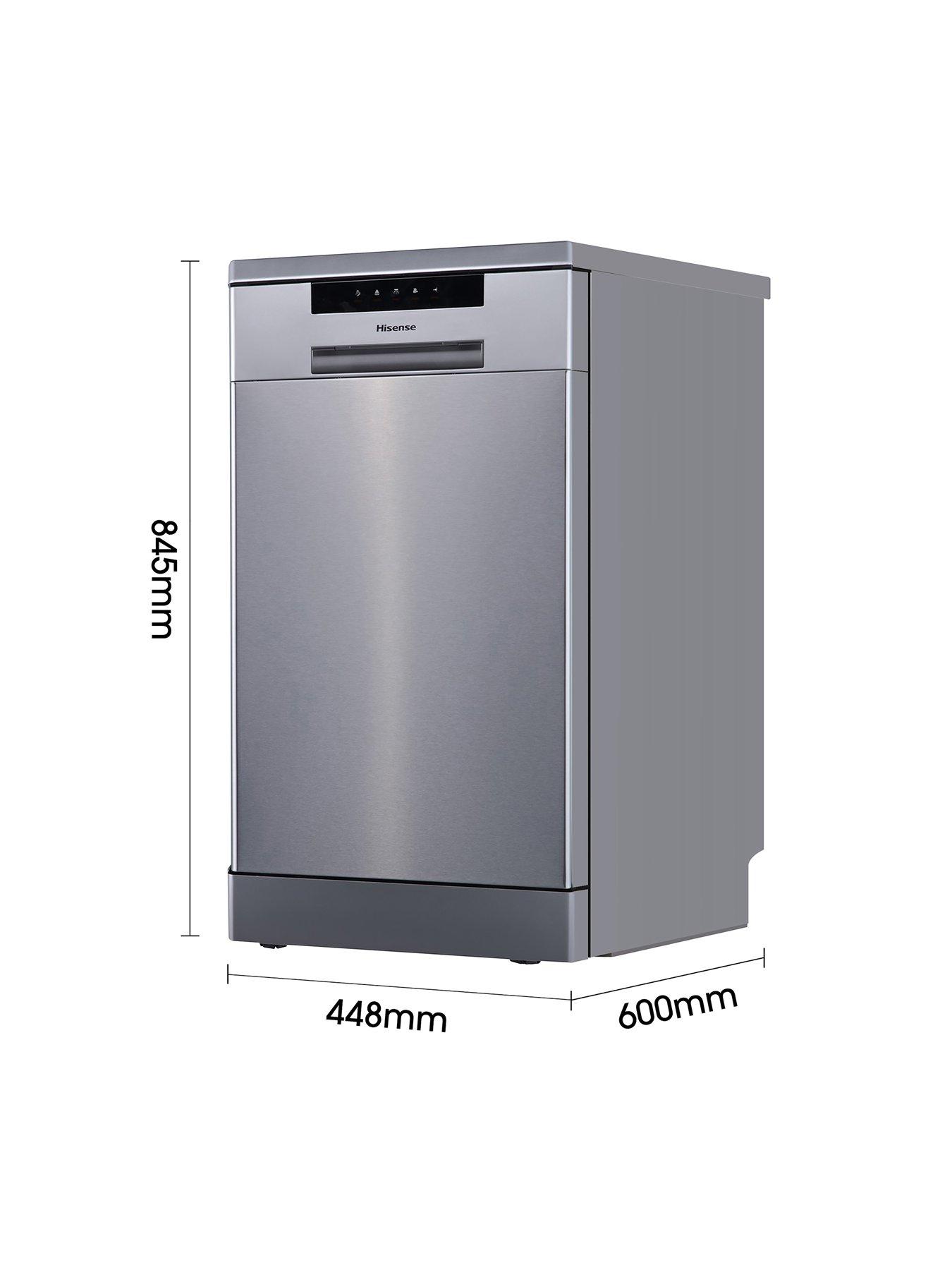 Image 5 of 7 of Hisense HS523E15XUK Slimline 30-Minute Quick Wash, 10 Place Dishwasher &ndash; Stainless Steel