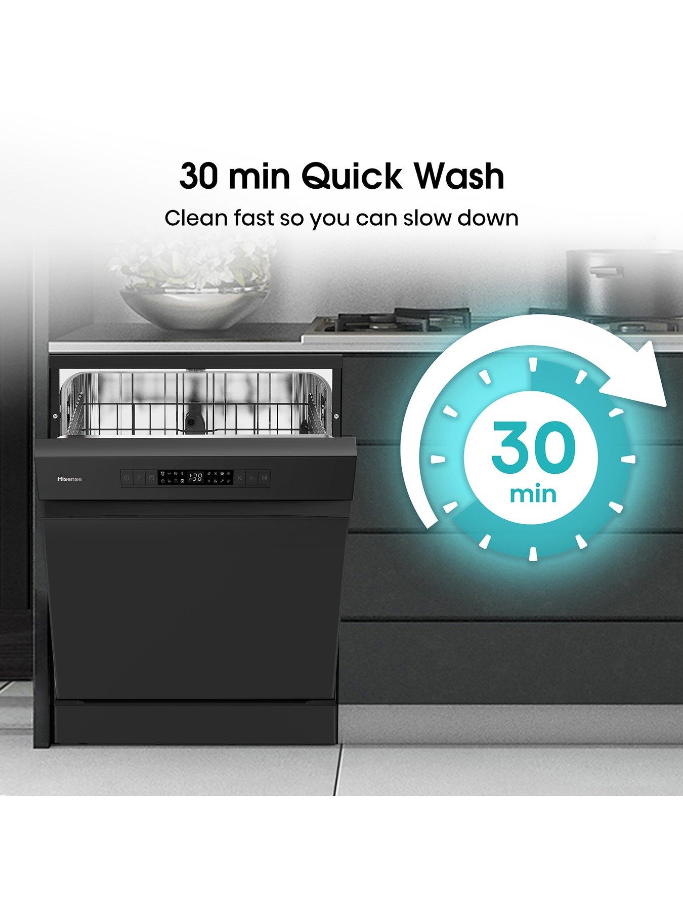Image 3 of 7 of Hisense HS622E90BUK 13-Place&nbsp;Freestanding Dishwasher&nbsp;- Black