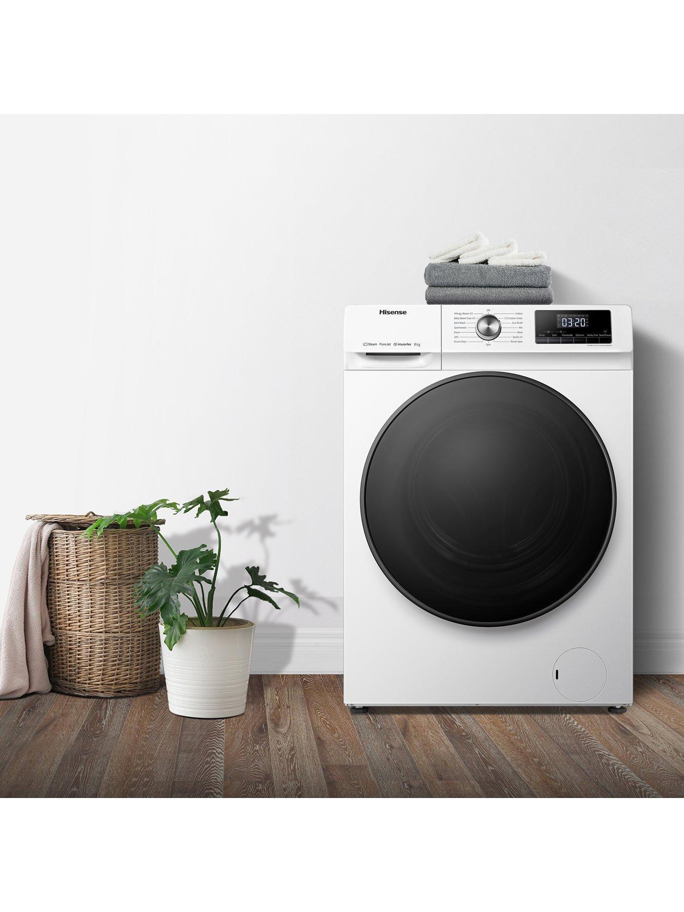 Image 6 of 7 of Hisense 3 Series WFQA8014EVJM 8kg Load, 1400 rpm Spin Washing Machine - White