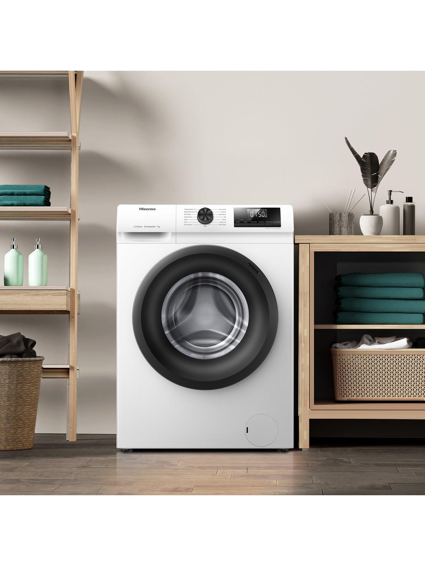 Image 6 of 7 of Hisense 1 Series WFQP7012EVM 7kg Load, 1200 rpm Spin Washing Machine - White