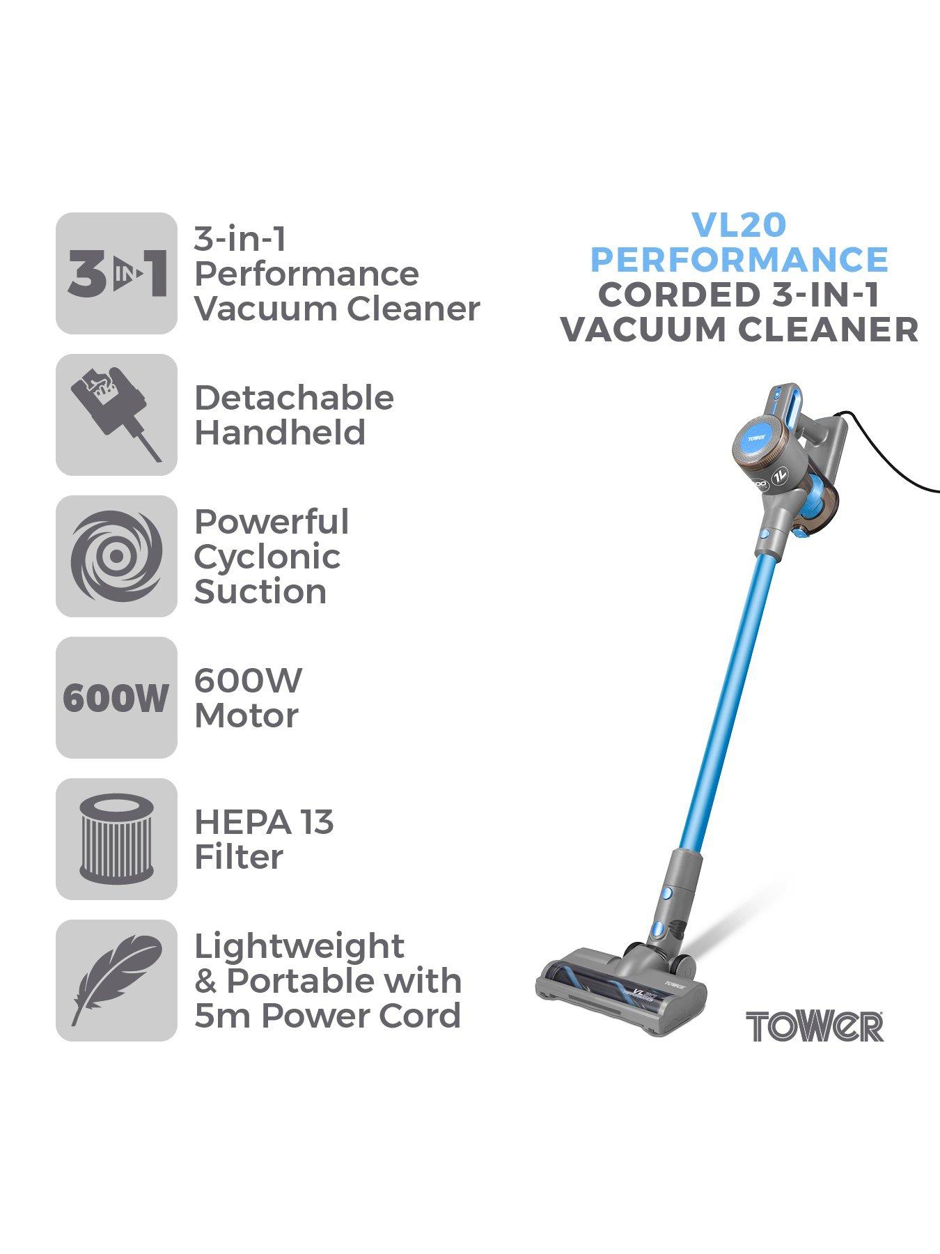 Tower VL20 3in1 Performance Corded Vacuum Cleaner very.co.uk