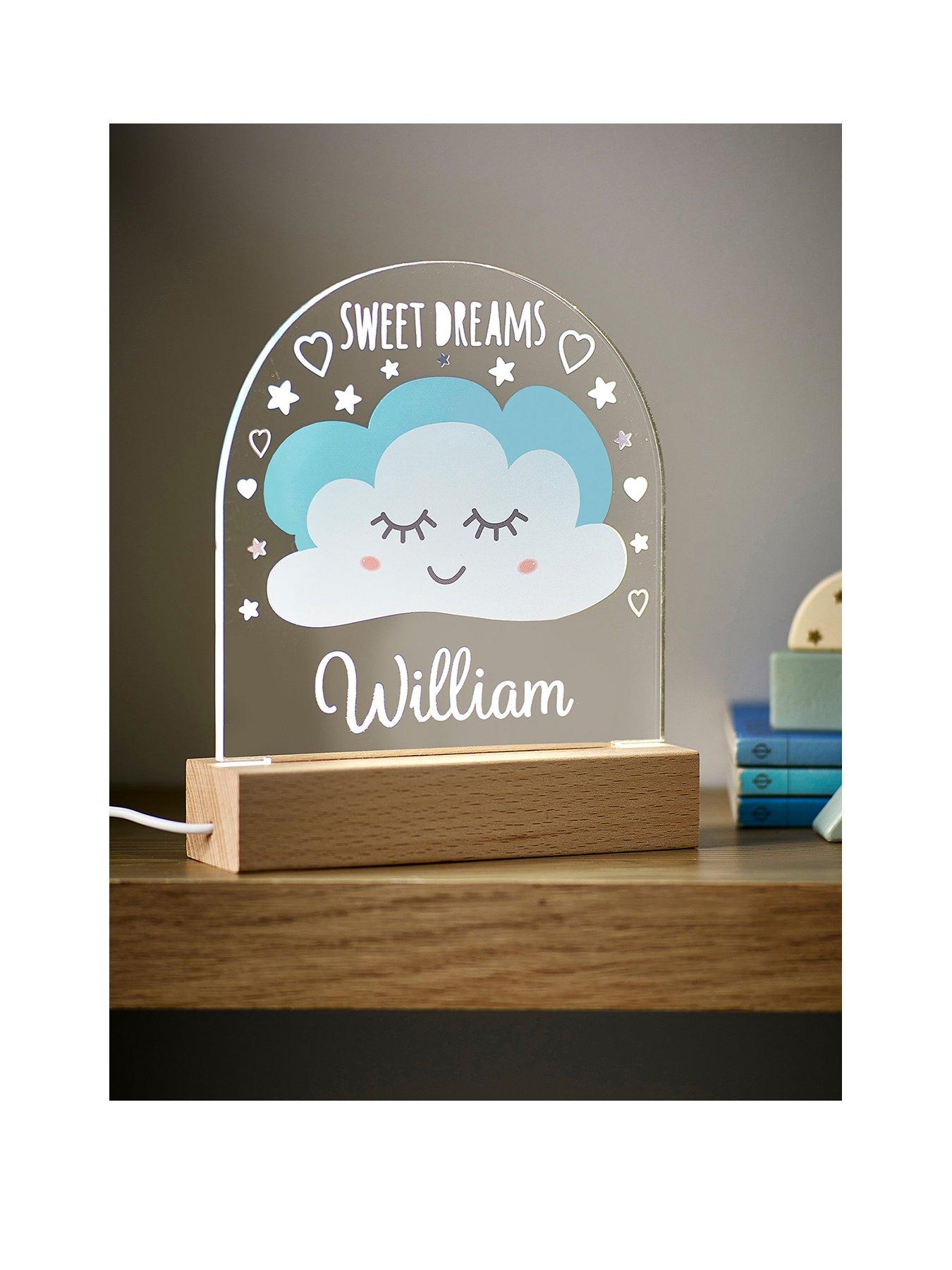 Product photograph of Love Abode Personalised Led Sweet Dreams Night Light from very.co.uk