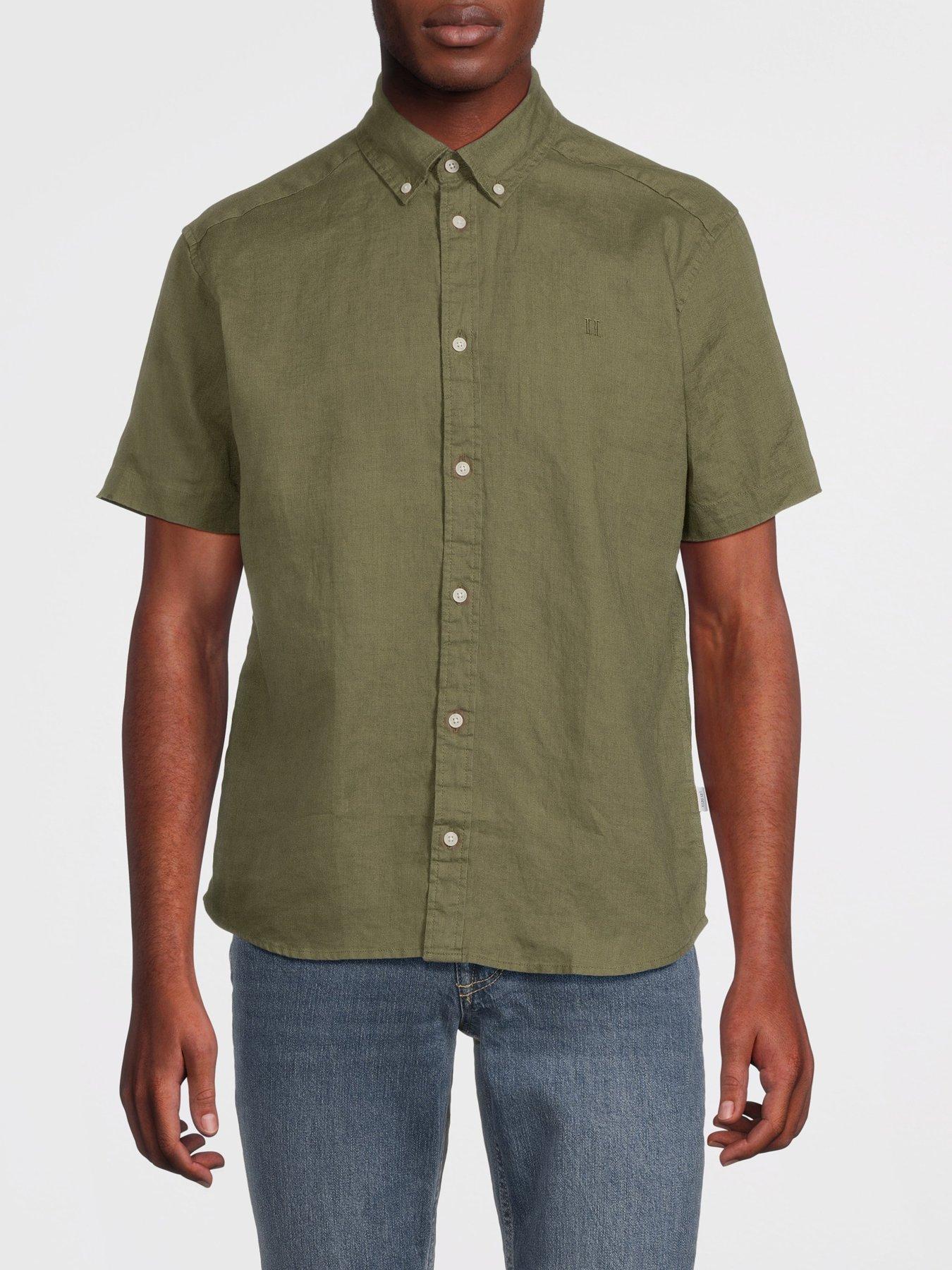 les-deux-kris-linen-short-sleeve-shirt-khakinbsp