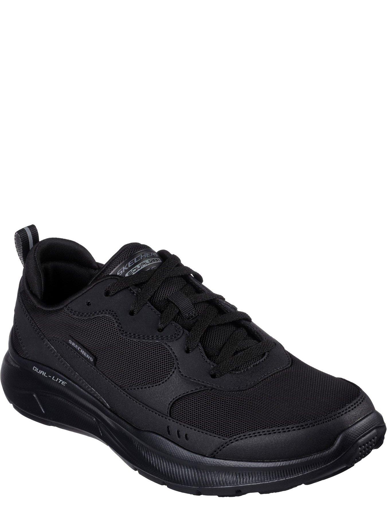Skechers Air-cooled Dual-density Outsole Trainer - Black | very.co.uk