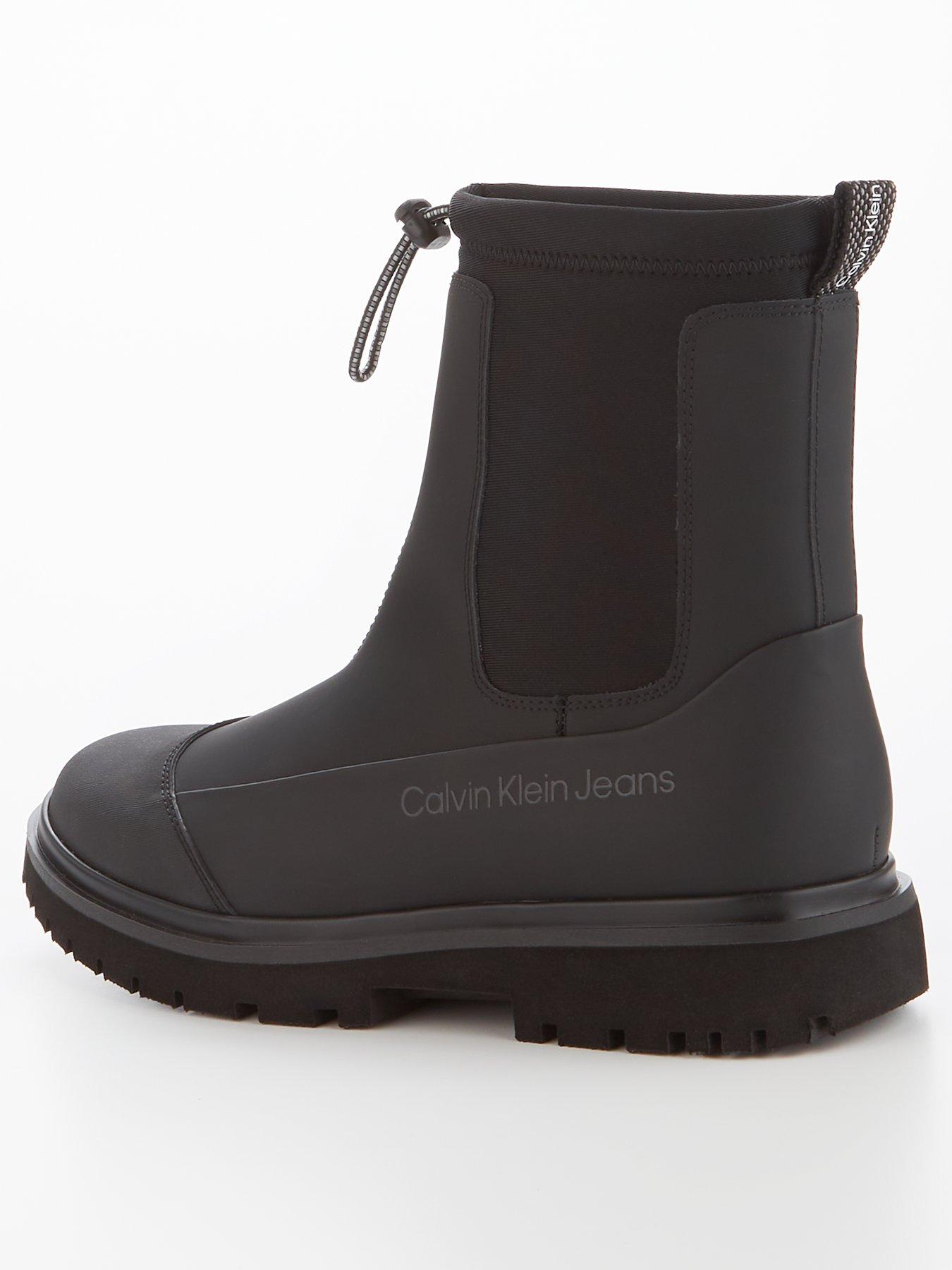 Black calvin klein outlet boots