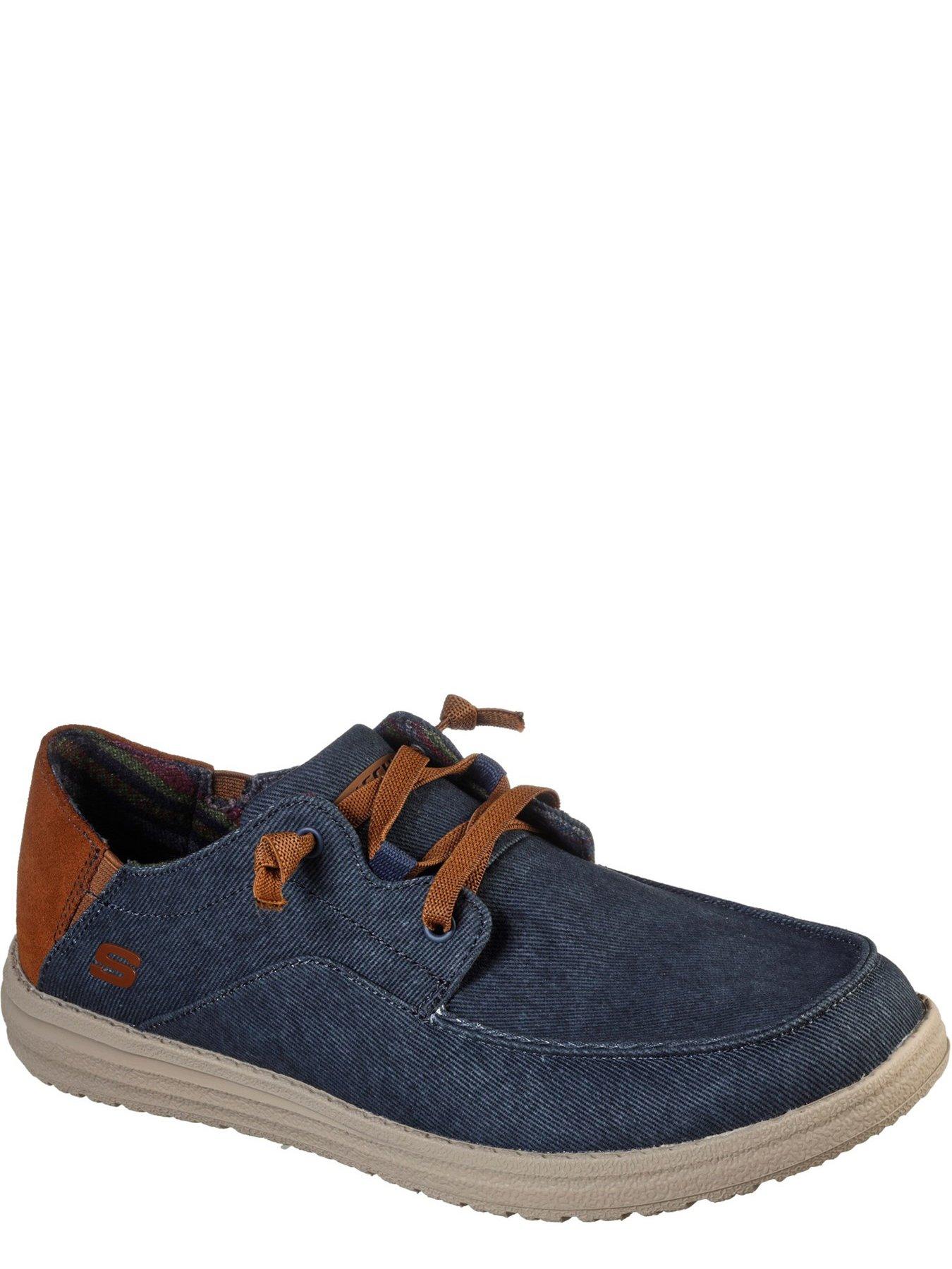 Skechers Air-cooled Goga Mat Arch Streetwear Casual Shoe - Navy