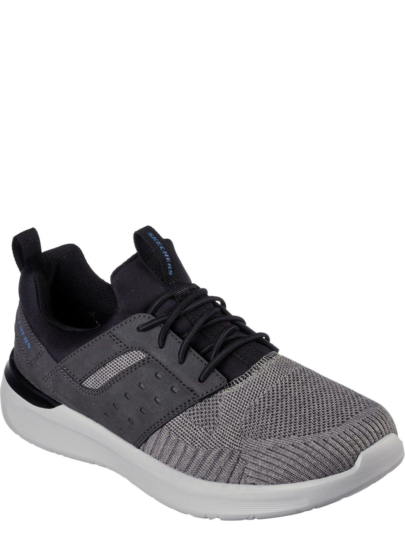 Skechers Air-cooled Goga Mat Arch Trainer - Grey | very.co.uk