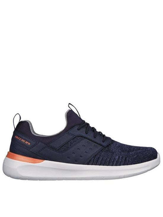 Skechers Air-cooled Goga Mat Arch Trainer - Navy | very.co.uk