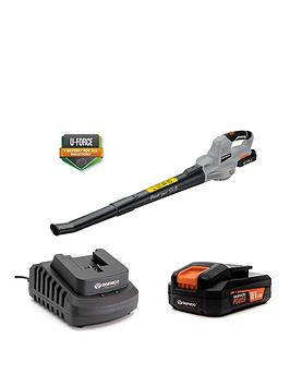 Product photograph of Daewoo U-force Series Cordless Battery Operated Leaf Blower 2mah Battery Amp Charger Included from very.co.uk