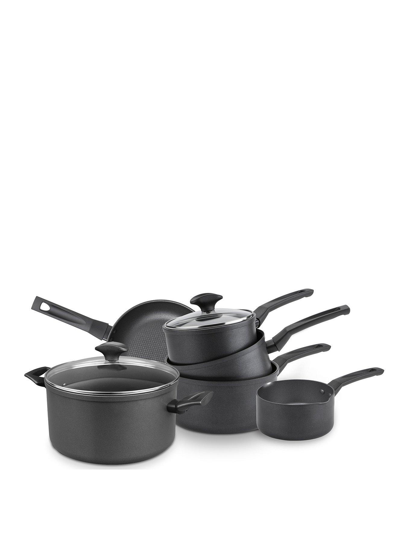Prestige 9x tougher Easy Release Non Stick Induction 6 Piece Saucepan, Frying pan and Stock pot 6 piece set