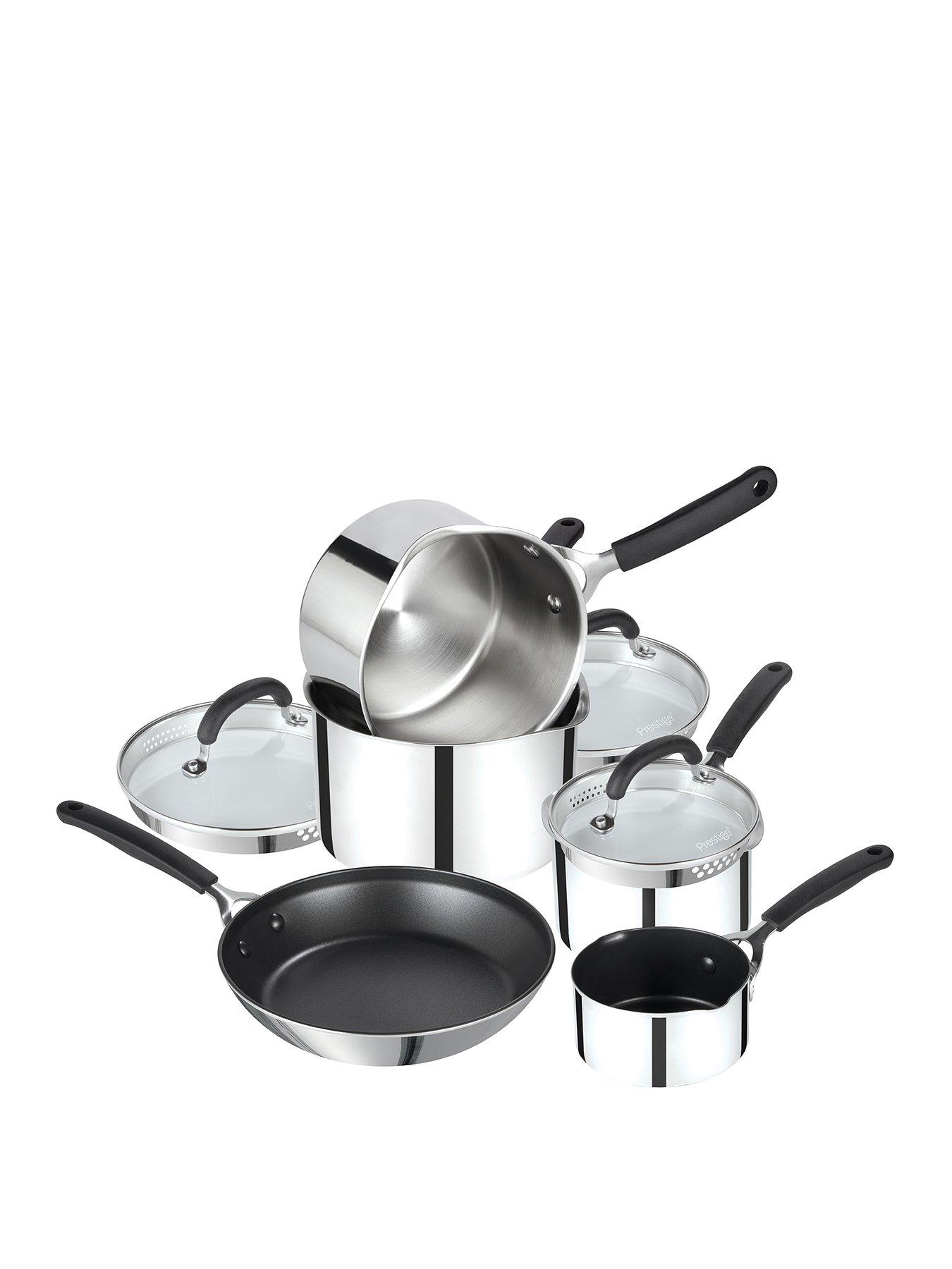 Prestige Made to Last 5 Piece Stainless Steel Cookware Set Very